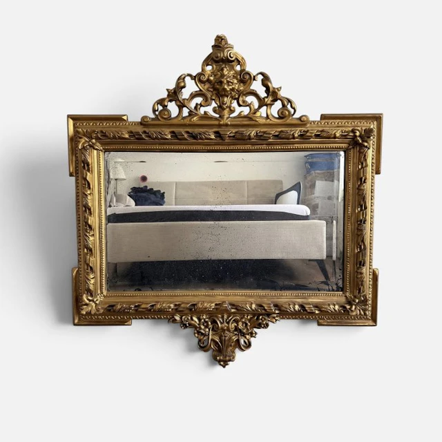 Mirror - Wood, Stuck, Iron - King Louis XV Style (1855)