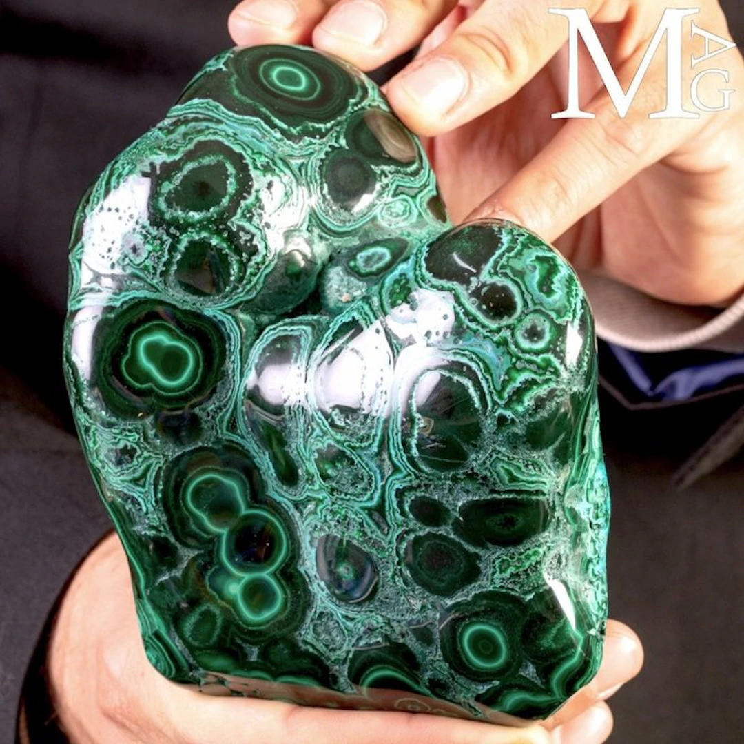 Exquisite Malachite with Captivating Botryoidal Patterns...