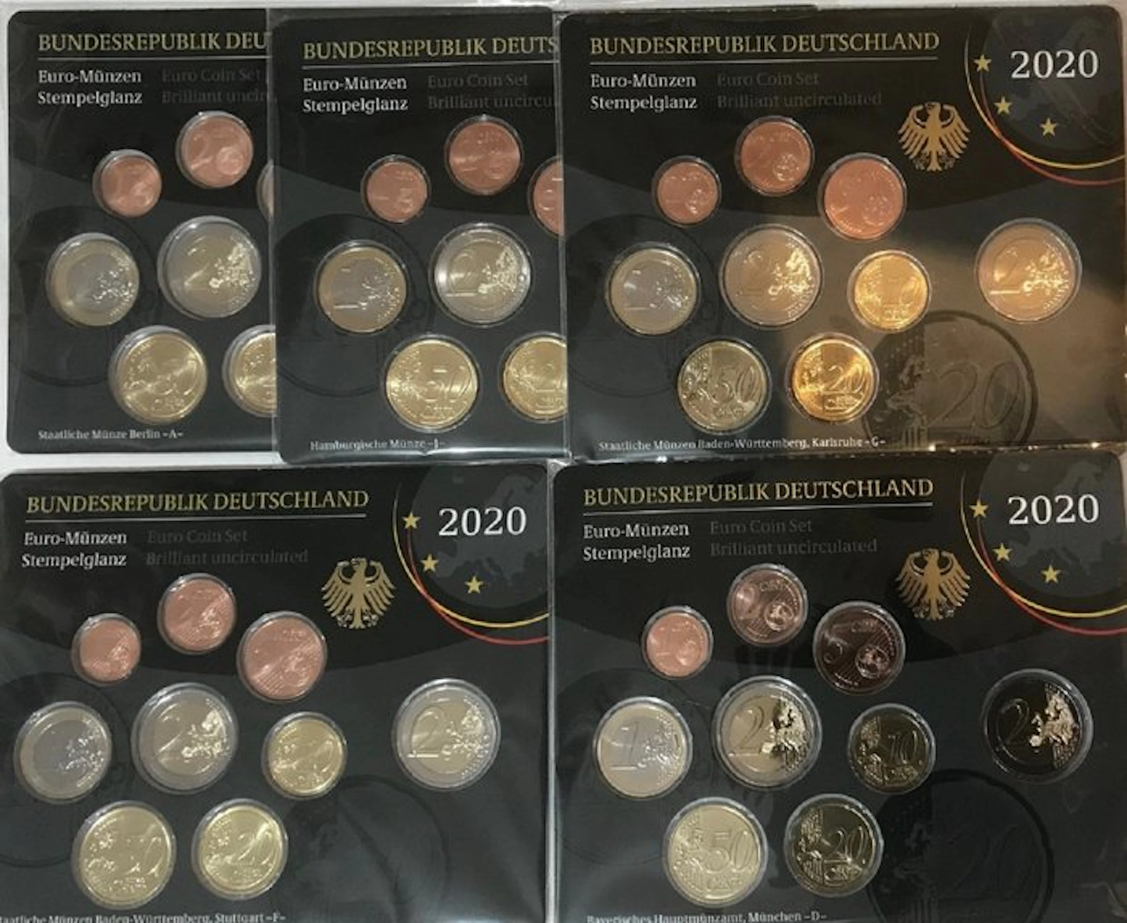 Germany. Year Set (BU) 2020 "A