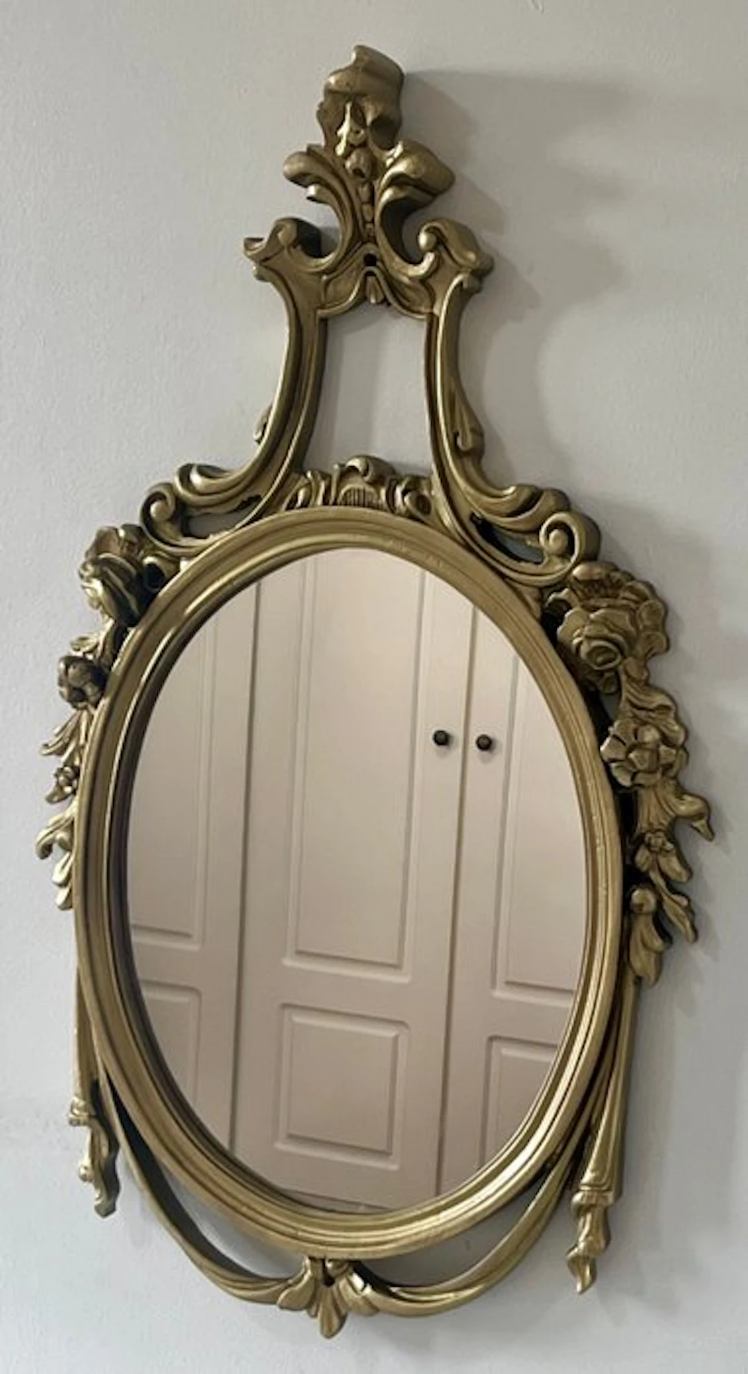 Wall mirror - Crystal, Resin - 80 x 50 cm, 1970–80