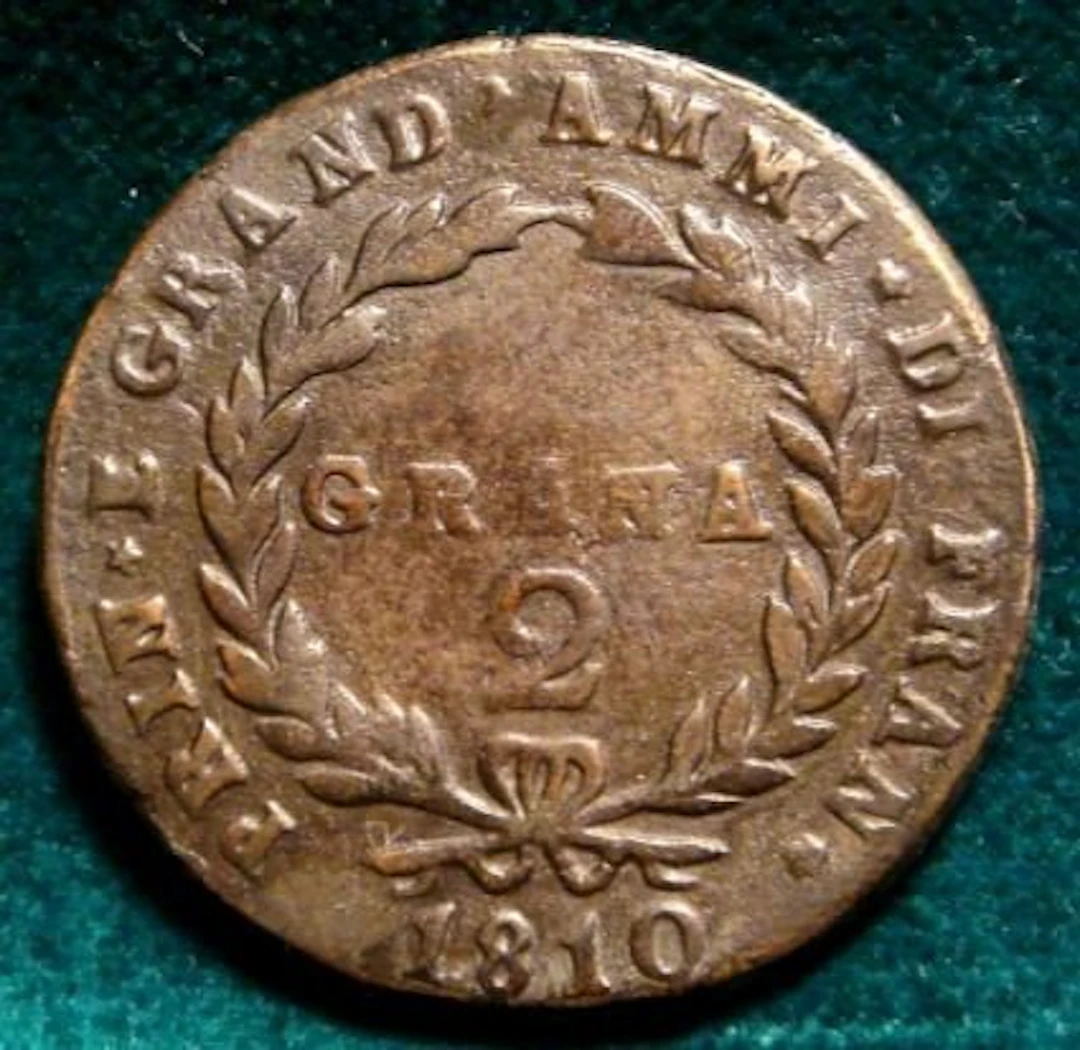 Italy, Kingdom of Naples Gioacchino Napoleone Murat. 2 Grana. 1810 - Non Comune