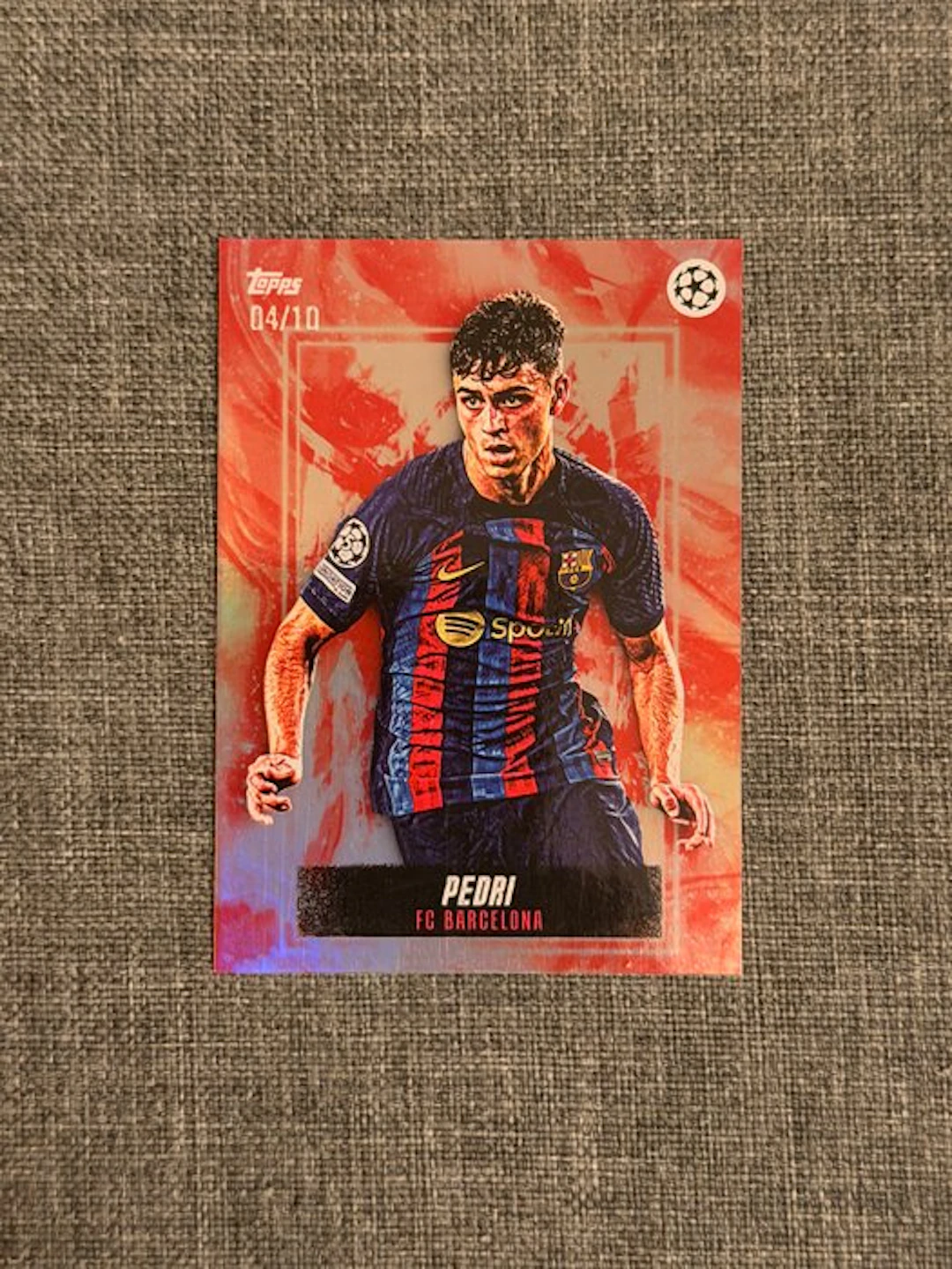 2022 Topps Knockout UCL Pedri /10 Midfield Maestros...