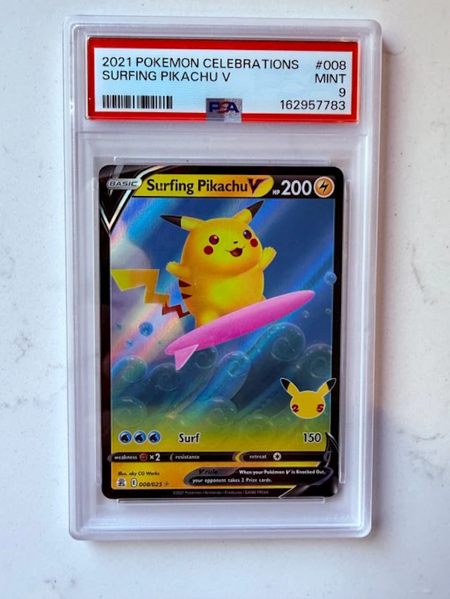 Pokémon - 1 Graded card - Pikachu 008/025 Foil