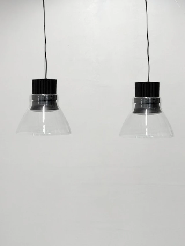 Flos - Piero Lissoni - Hanging lamp (2) - Light Bell + Glass Reflector - Steel