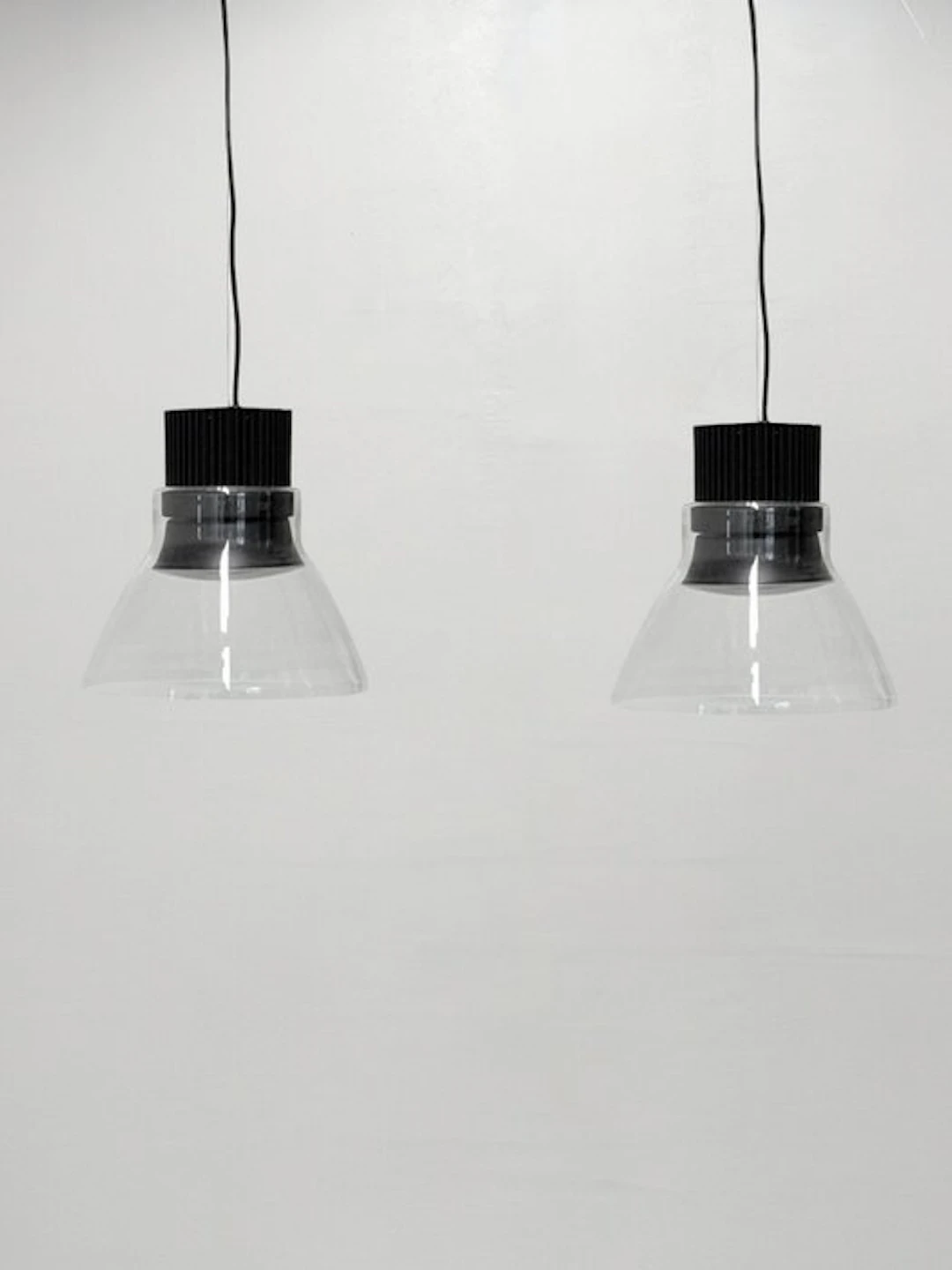 Flos - Piero Lissoni - Hanging lamp (2) - Light Bell + Glass Reflector - Steel