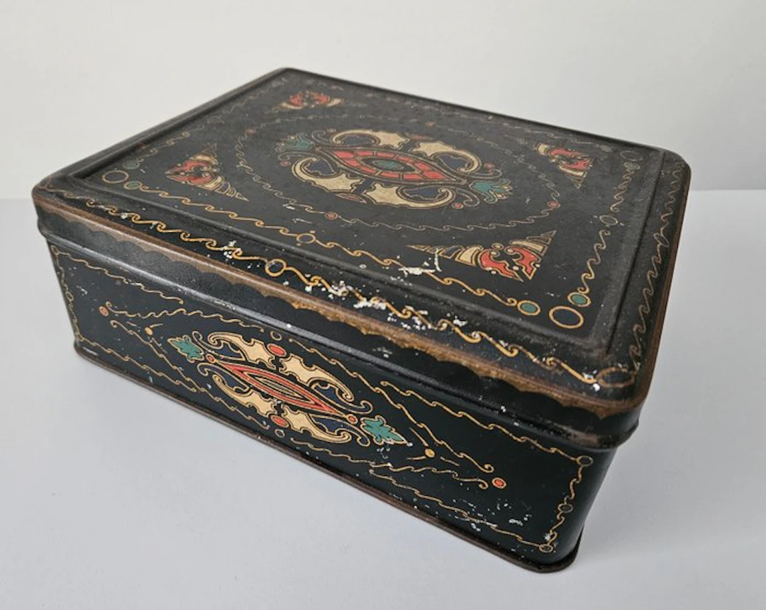 Tin box - Storage tin - Tin - Drum - Biscuit tin / Cocoa...
