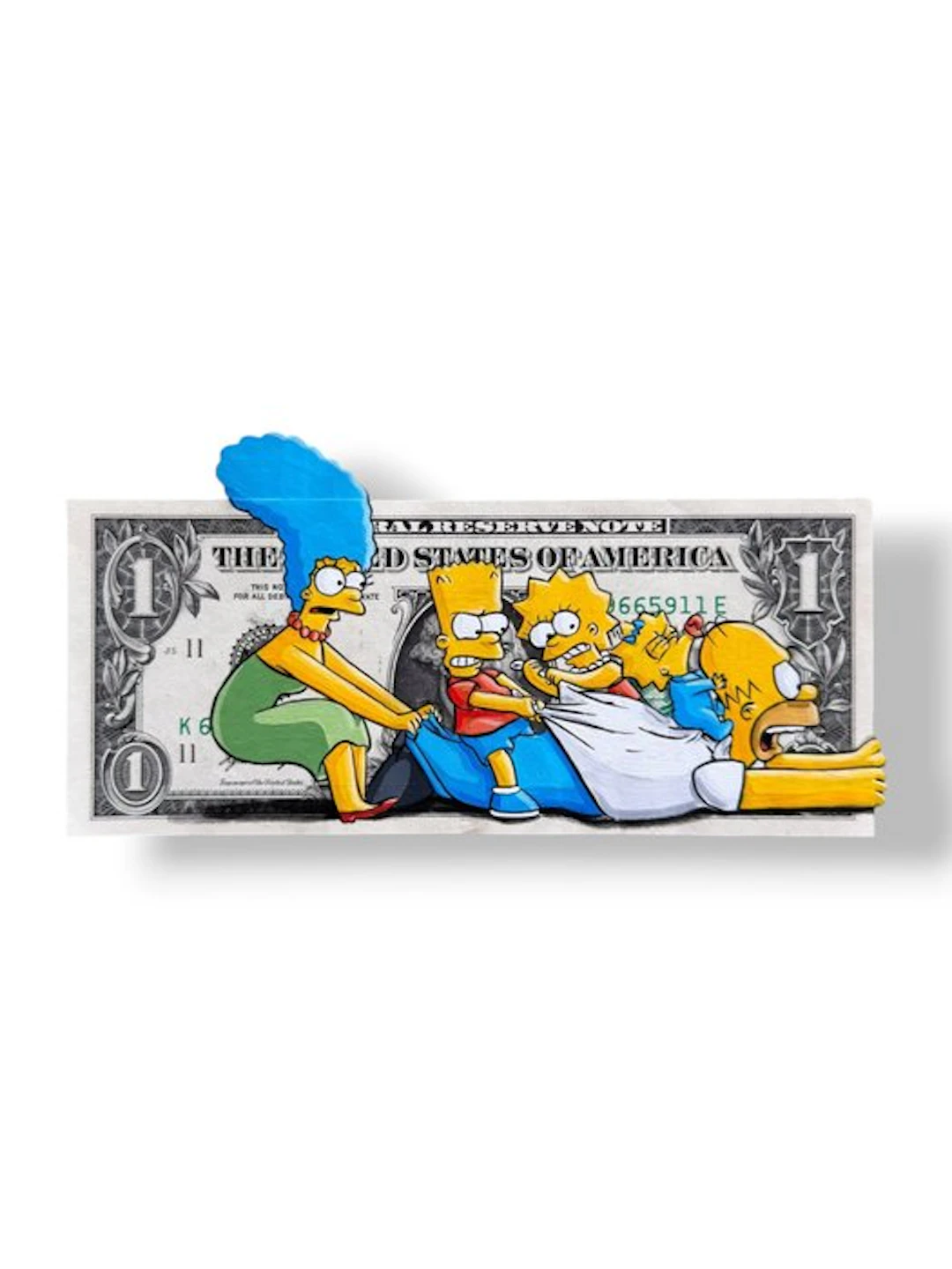 Alan Stefanov (1999) - "Family Pull" 1 dollar bill - NO Reserve