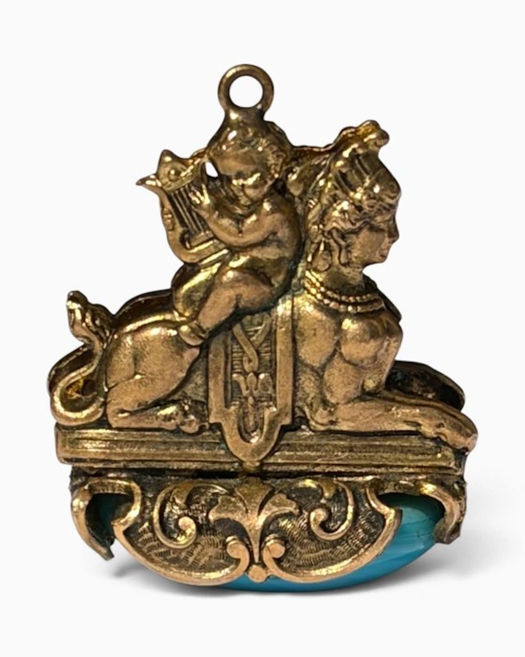 Nineteenth-Century Bifacial Watch Fob - Bronze...