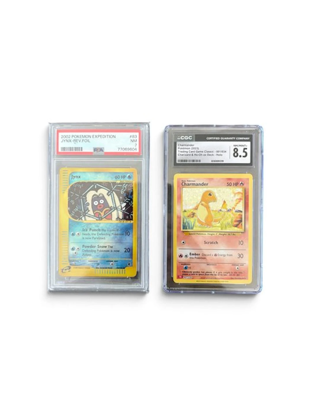 Pokémon - 2 Graded card - Jynx, Charmander - PSA