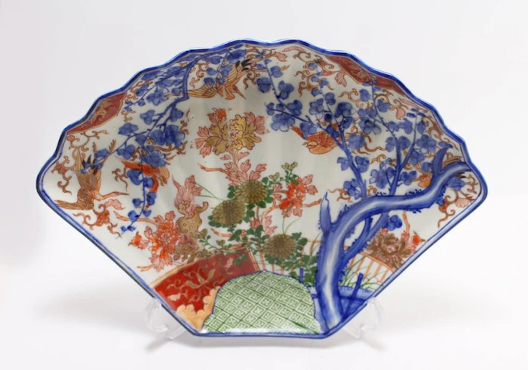 Arita - Plate - Porcelain - Imari 'Waaier' plate