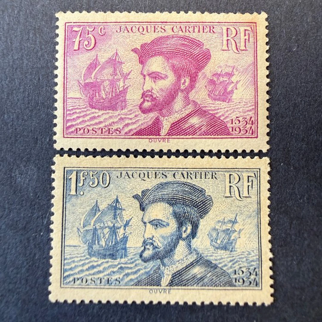 France - Yvert 296/297 "Jacques Cartier" mint **/*. TB.