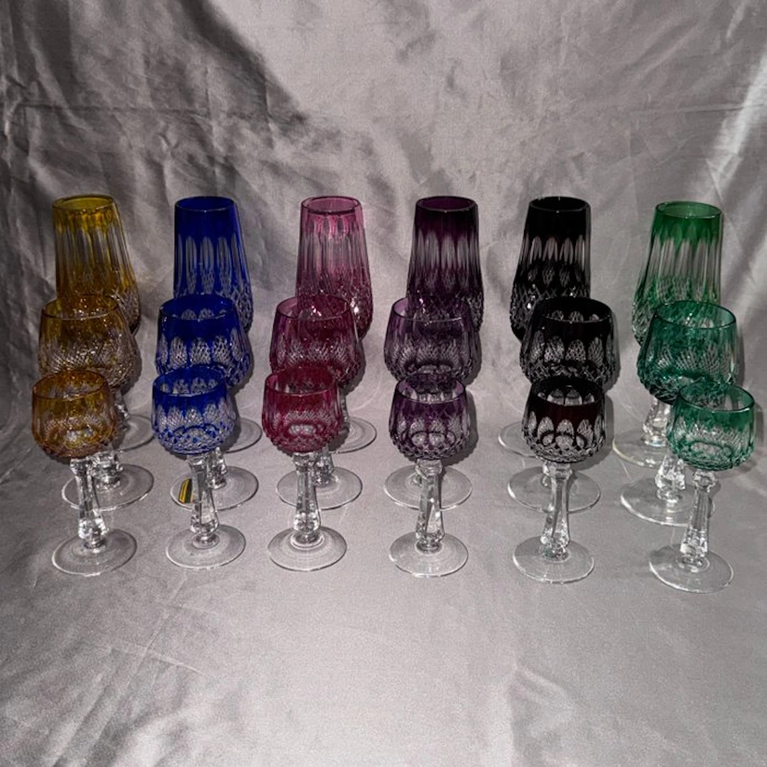 Tritschler-Winterhalder - Jar (18) - Lead crystal - Overlay Glass Römer Set