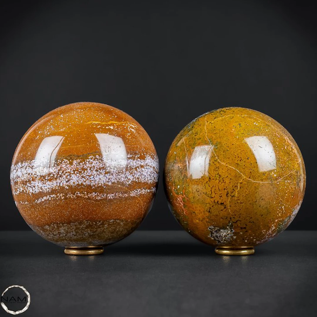 Ocean Jasper Balls – Fascinating Natural Art with unique...