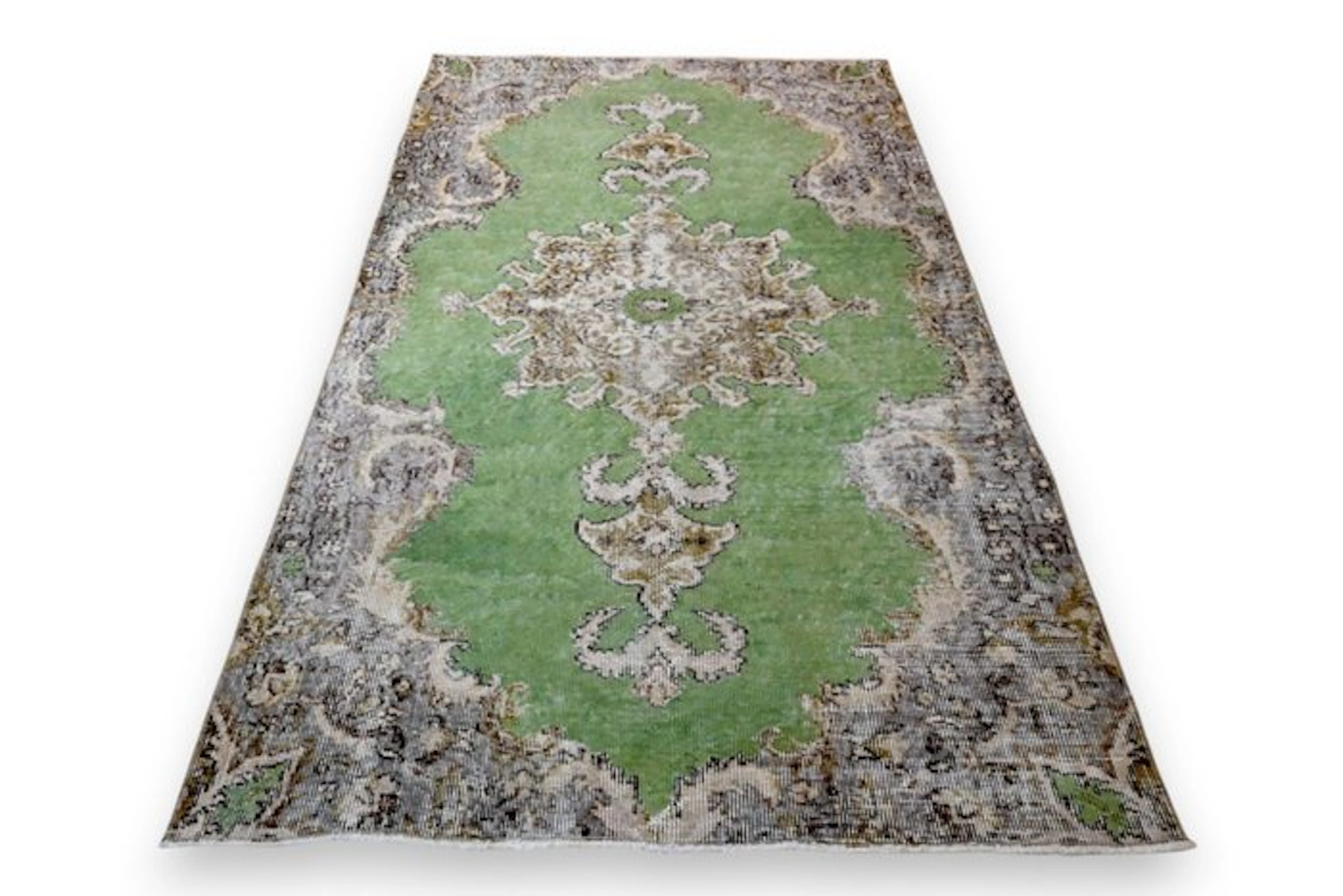 Green vintage - Rug - 195 cm - 110 cm - √ handmade √ certificate