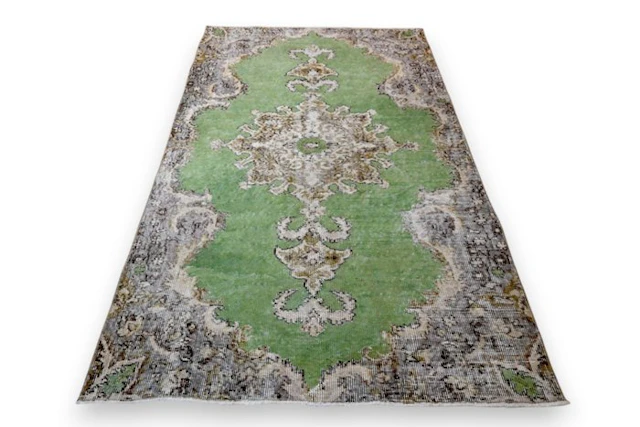 Green vintage - Rug - 195 cm - 110 cm - √ handmade √ certificate