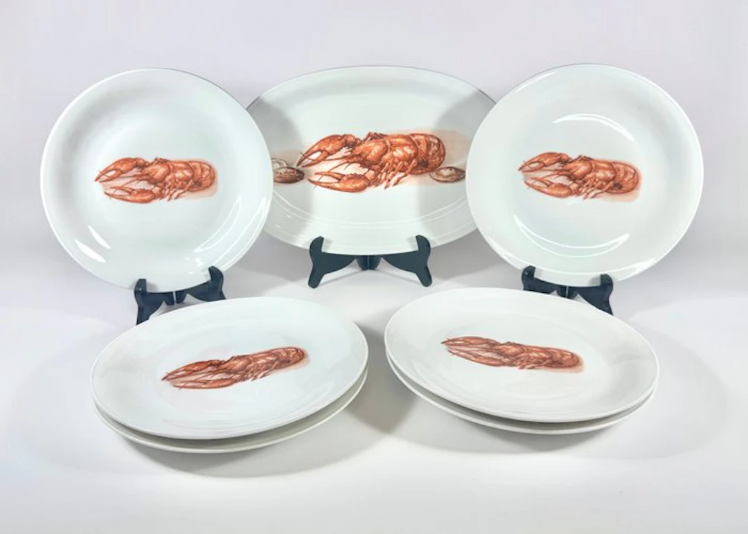 Hutschenreuther, Bavaria - Serving plate (7) - Porcelain - Lobster Service