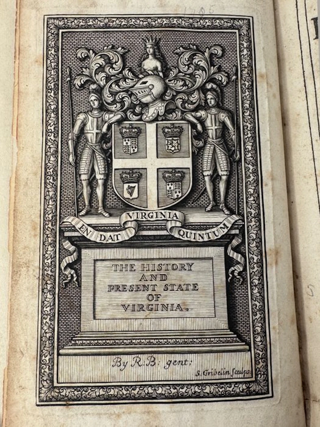 Robert Beverley - The History and Present State of Virginia - 1705