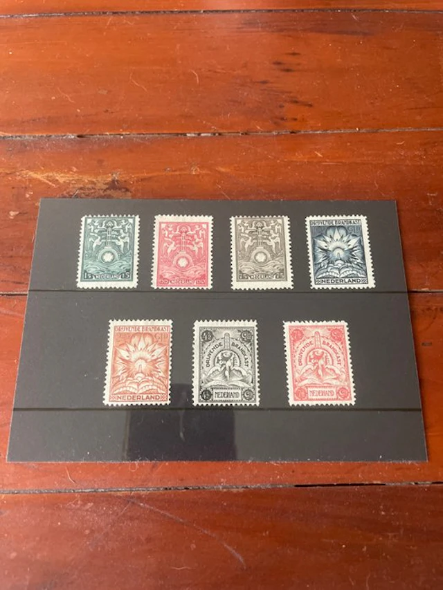 Netherlands 1921 - Fireproof safe seals, unused, without adhesive. - NVPH BK1-7