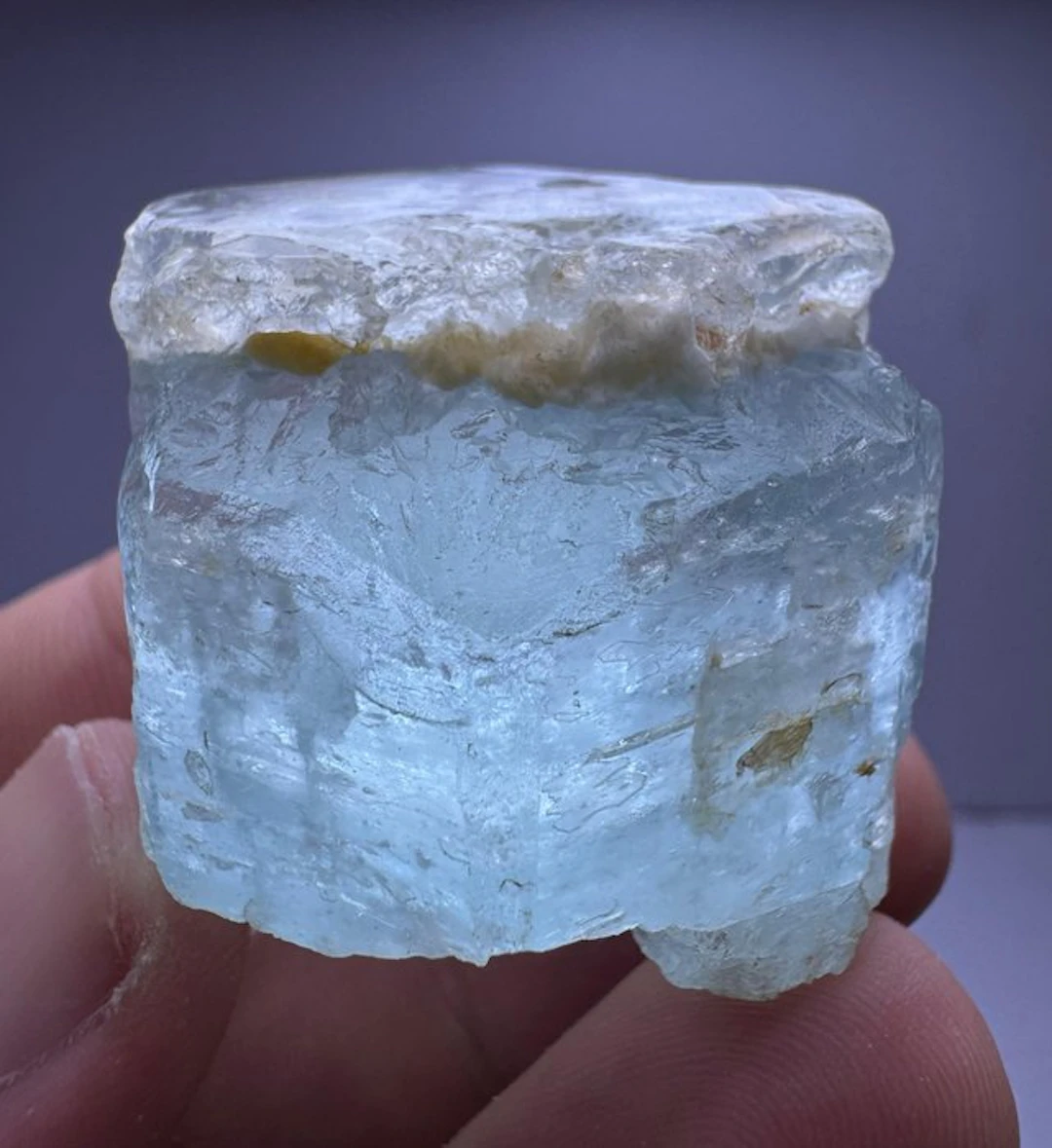 Etched Aquamarine Crystal- 57 g - (1)