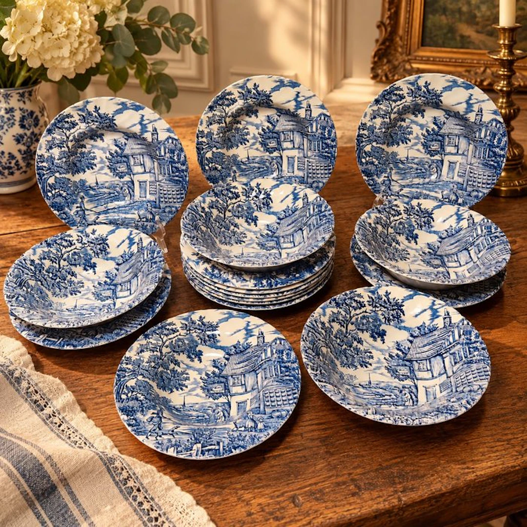 Faïencerie MYOTT - Table service (16) - Model: The Hunter...