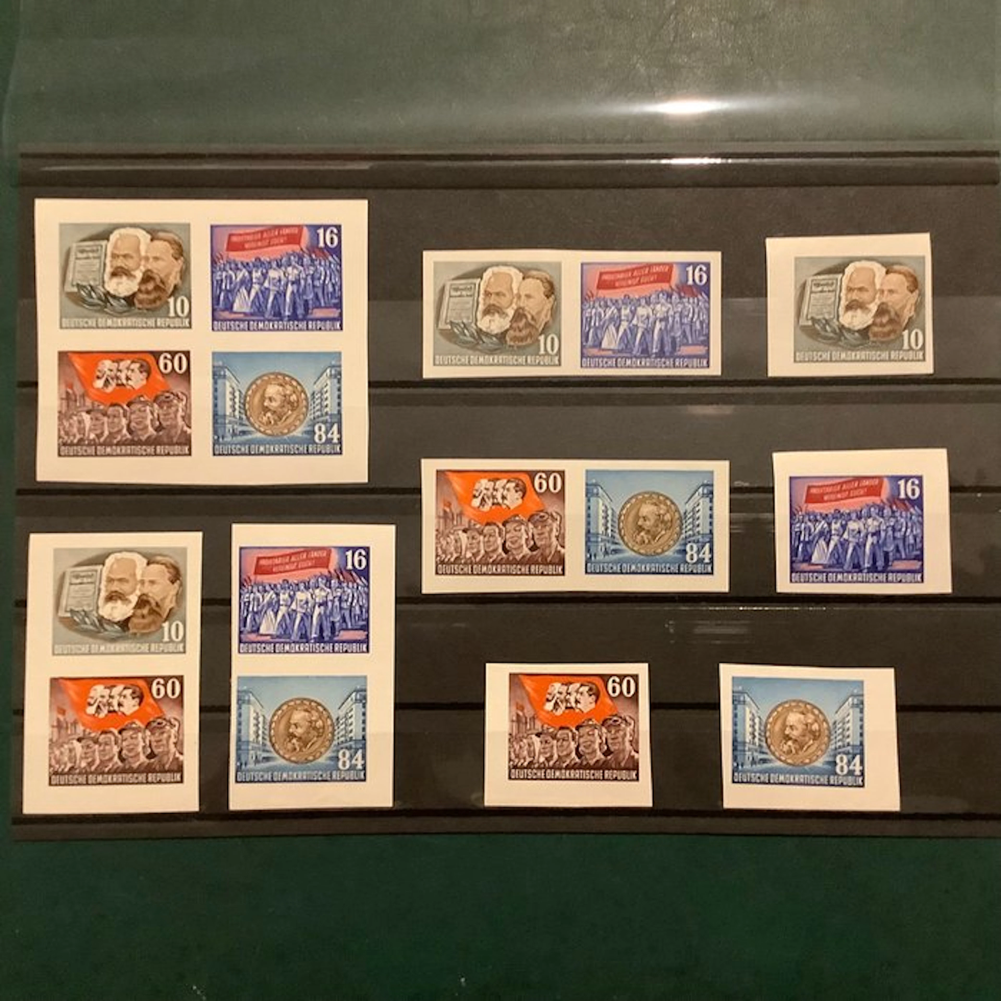 GDR 1953 - Marx: Core piece from Block 9