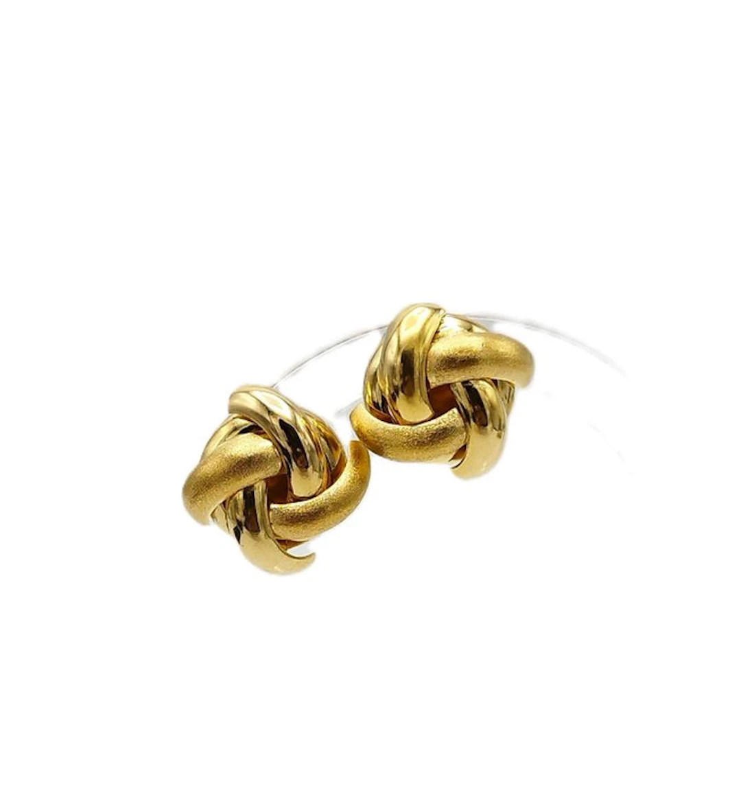 Earrings - 18 kt. Yellow gold, White gold