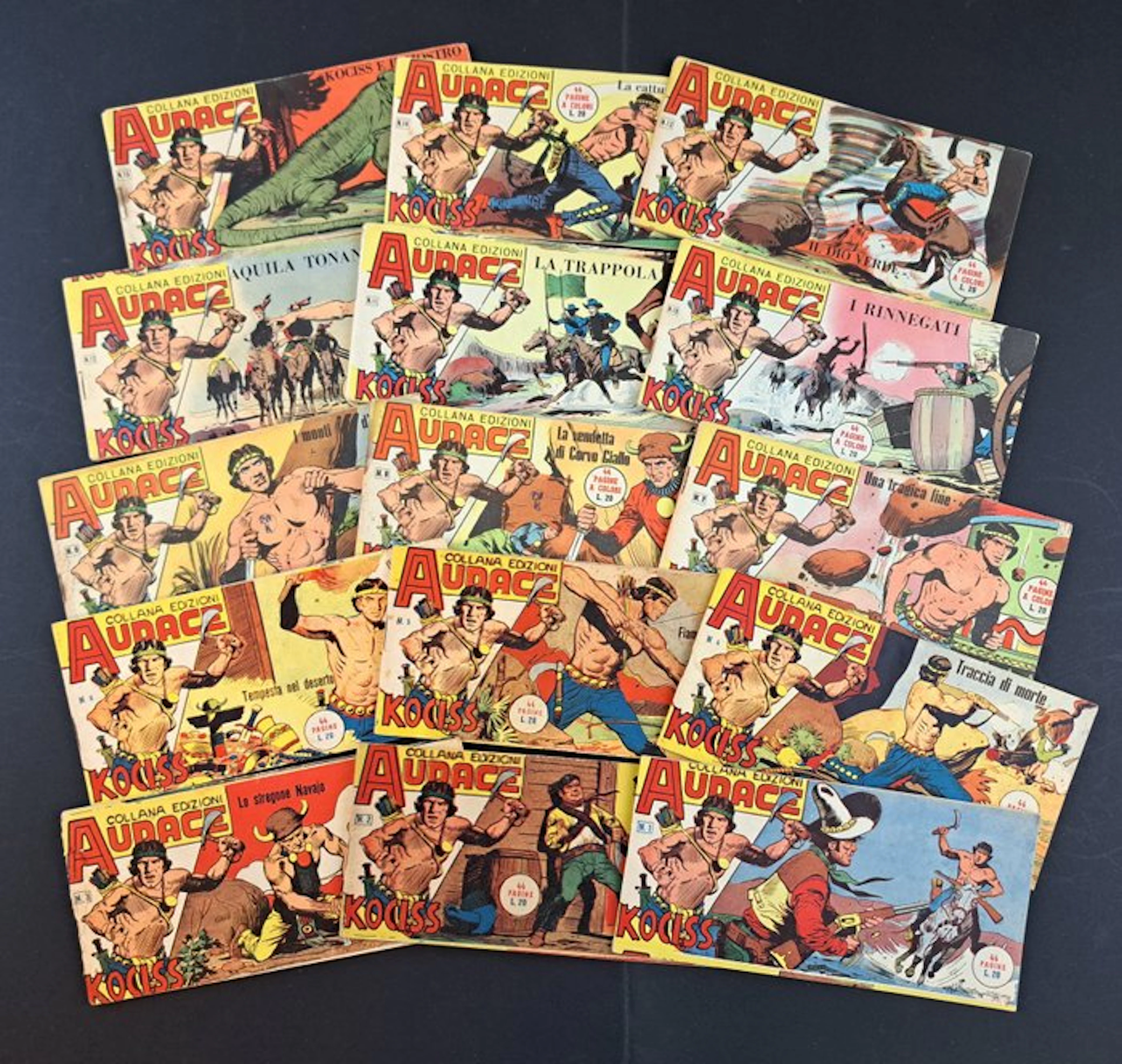 Kociss Audace Prima Serie Completa - 15 Comic - First edition - 1957