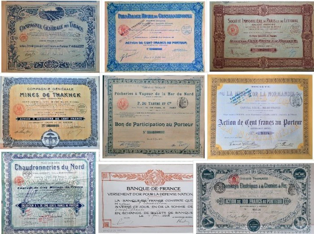 France. 45 decoratieve Franse effecten uit de periode...