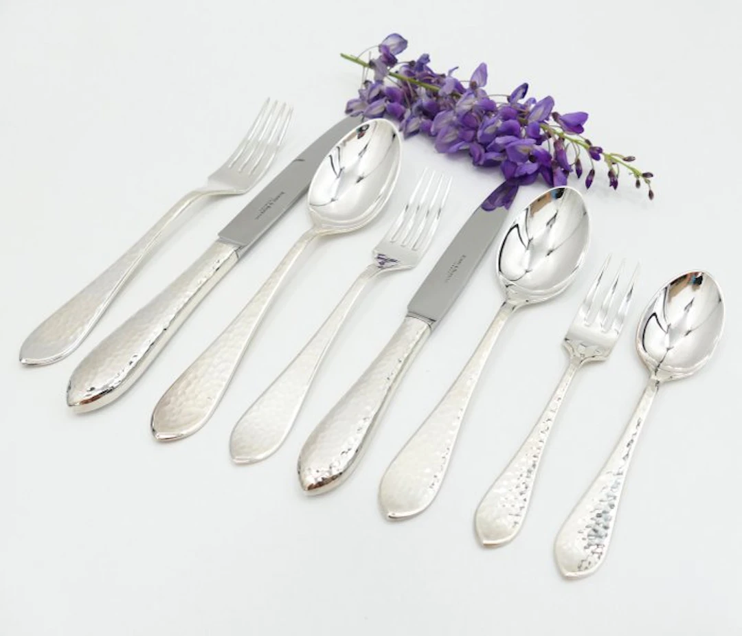 Robbe & Berking - Cutlery set (38) - Hammered - .925...