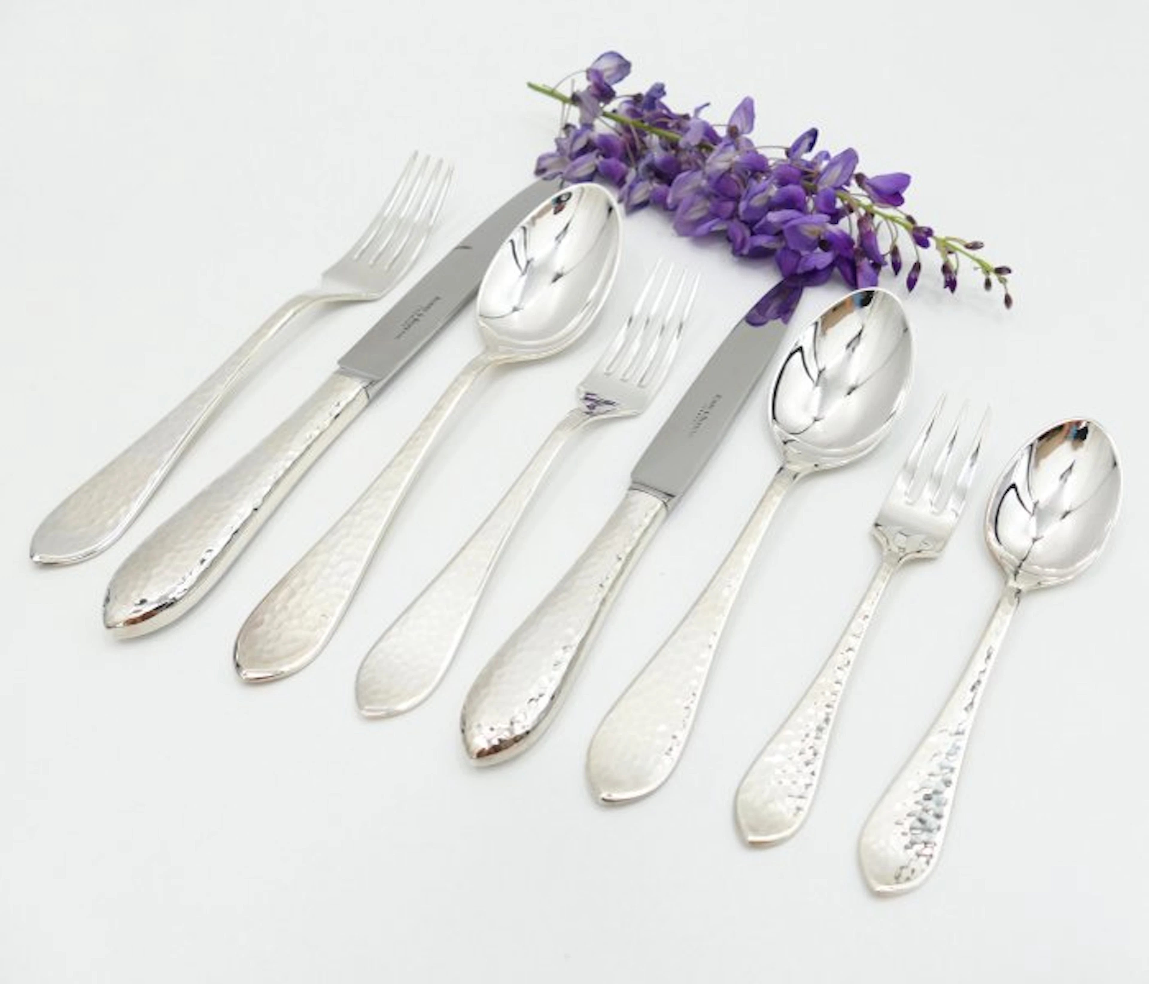 Robbe & Berking - Cutlery set (38) - Hammered - .925...