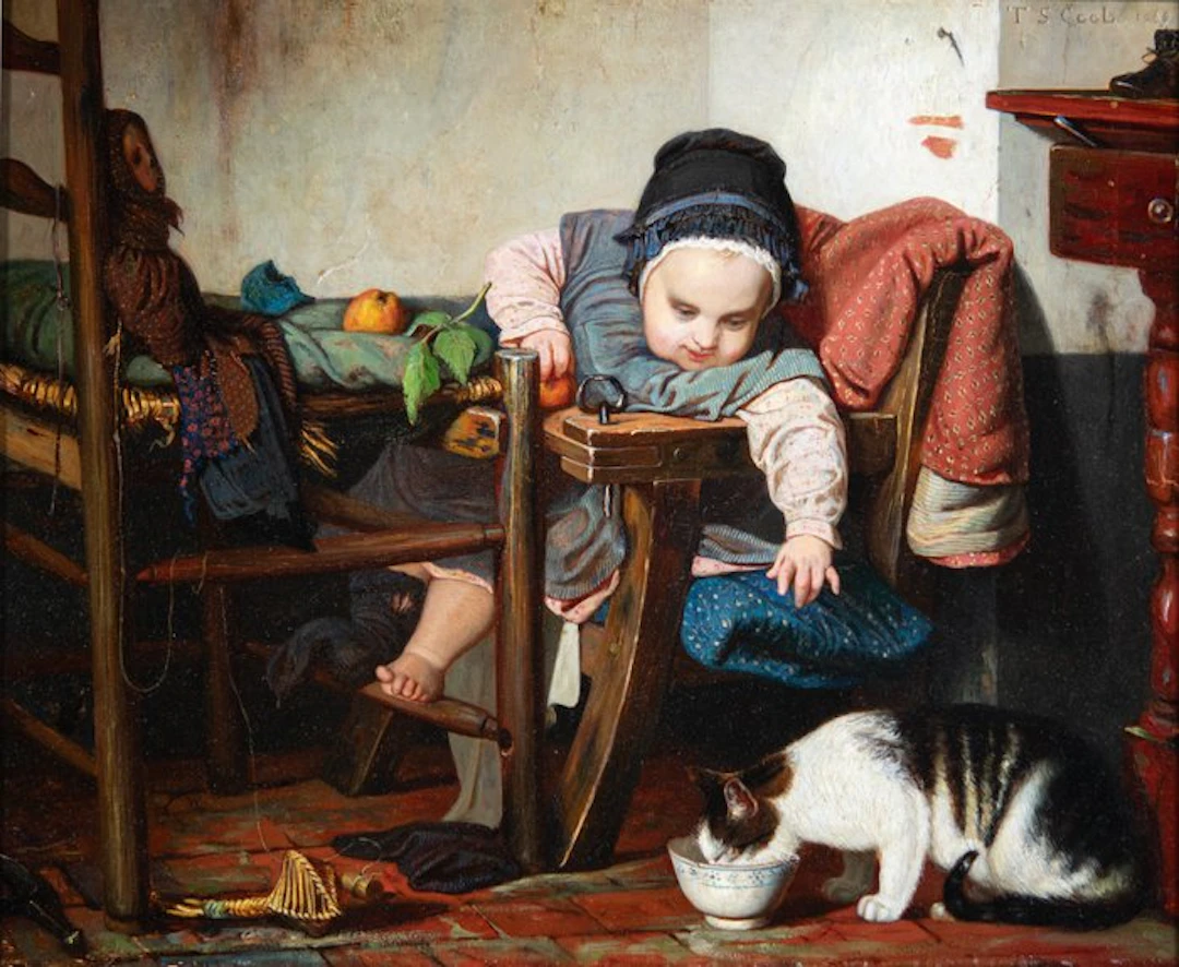 Thomas Simon Cool (1831-1870) - De Jonge Dierenvriend (No Reserve)