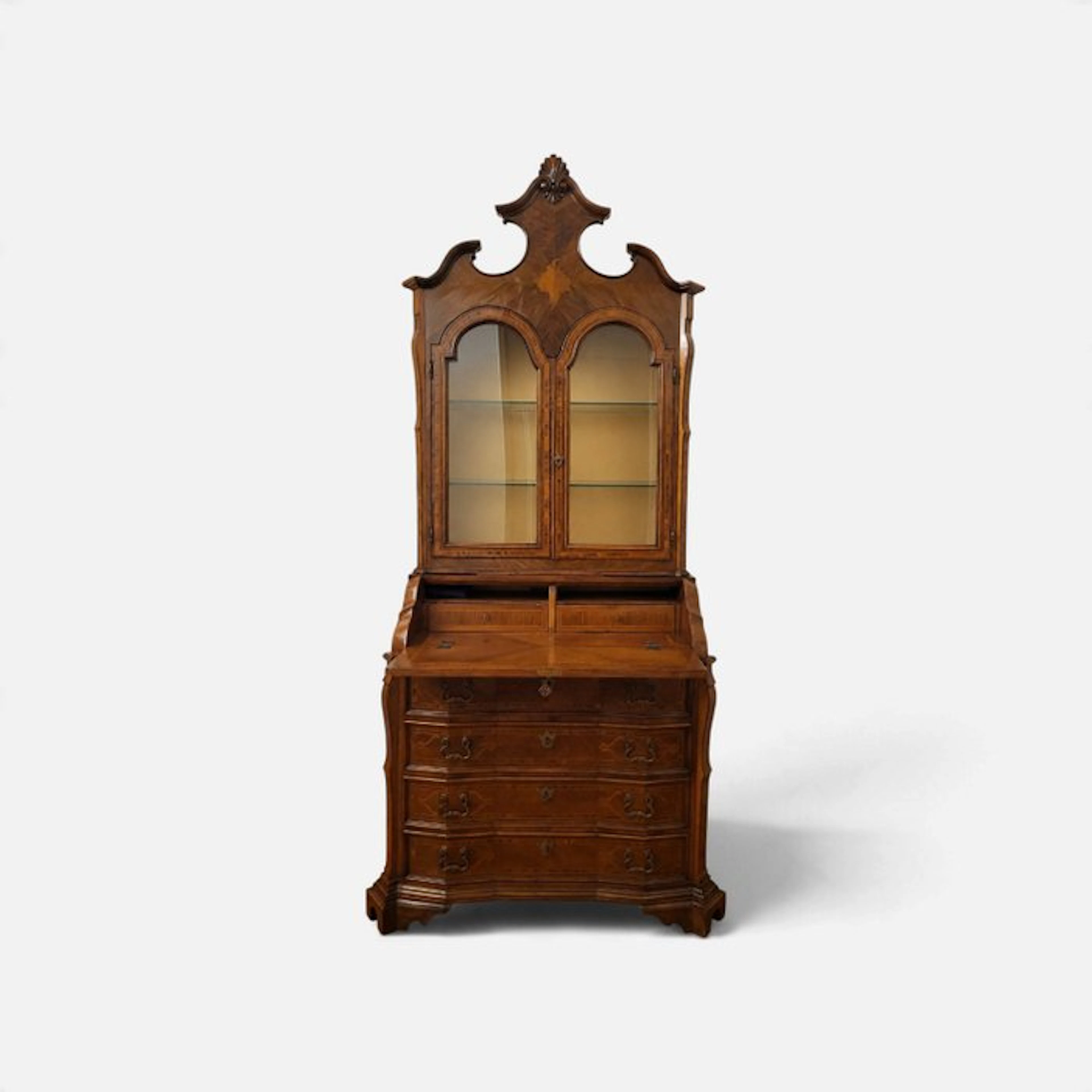 Display cabinet - Walnut, Wood