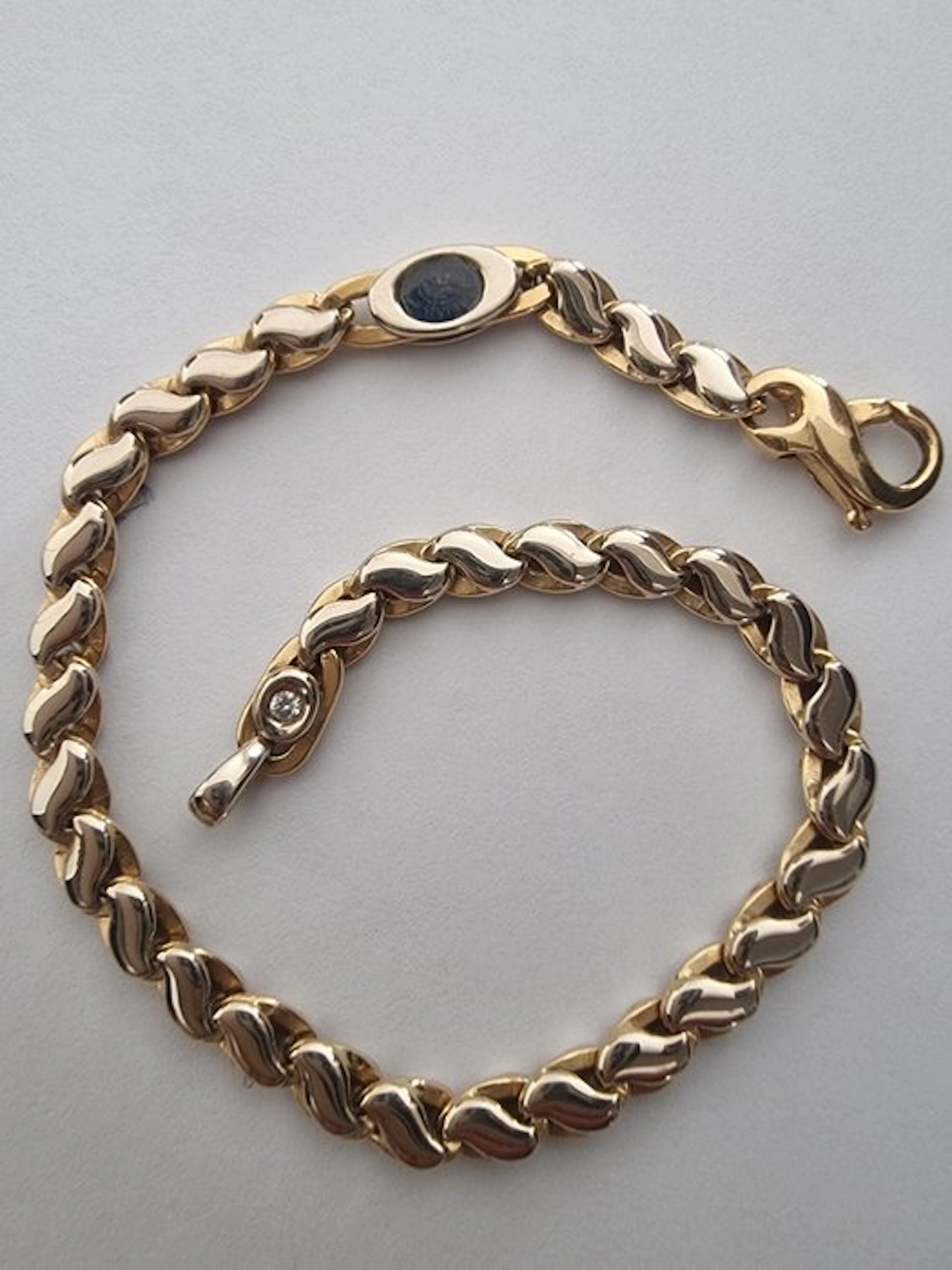 Bracelet - 18 kt. Yellow gold, White gold Diamond (Natural)