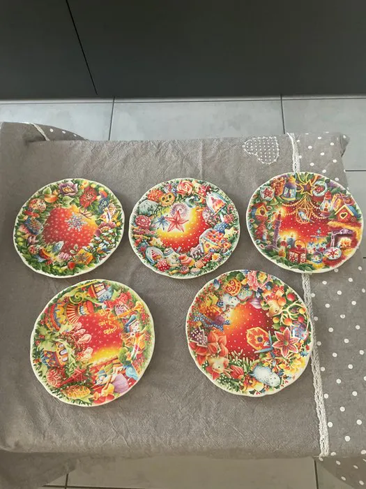 Christmas decoration Gien (5) - Annual Christmas dishes - Porcelain