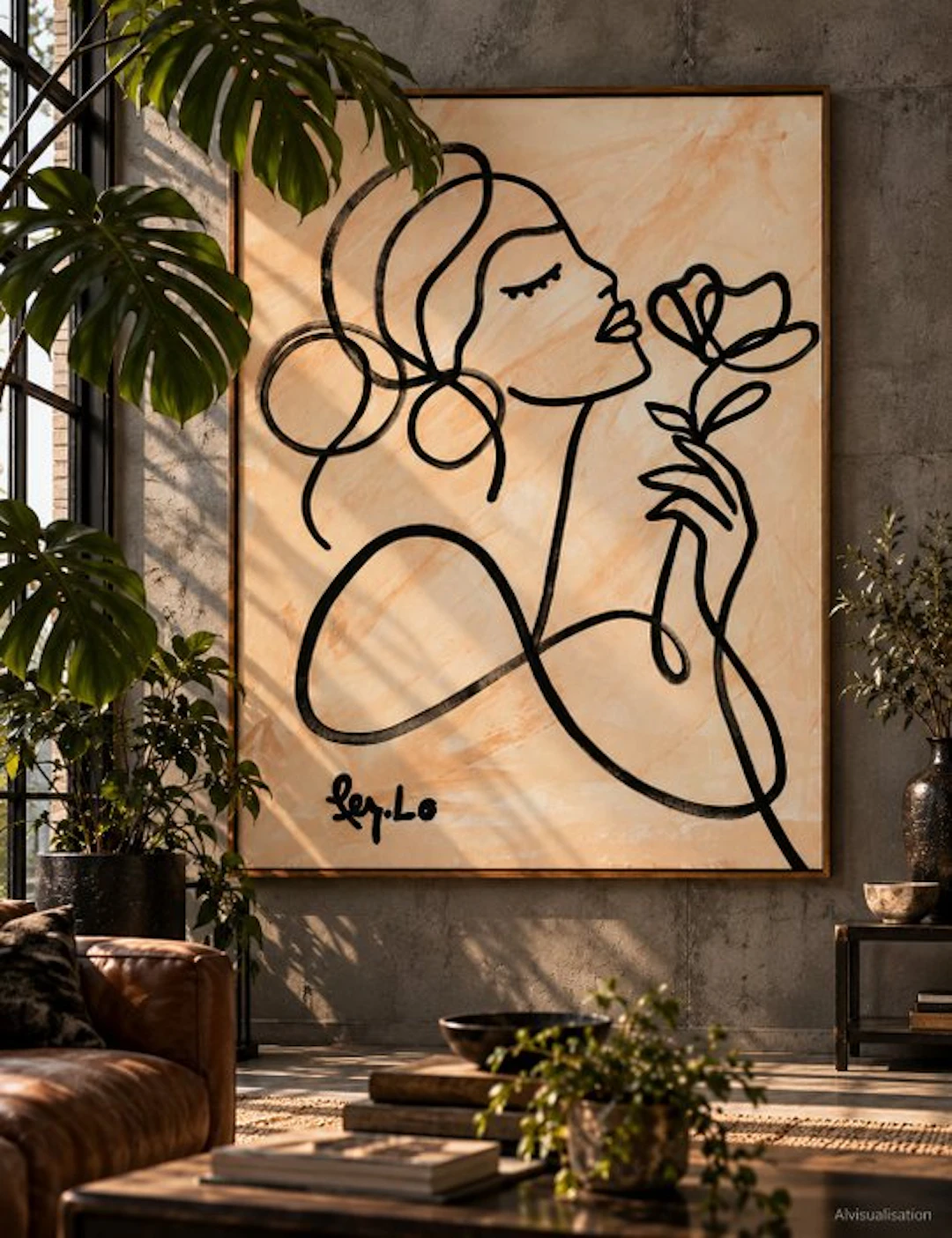 Claudia Fer.Lo - Efflorescence - Acrylic on canvas 105 x 80 cm "XL"