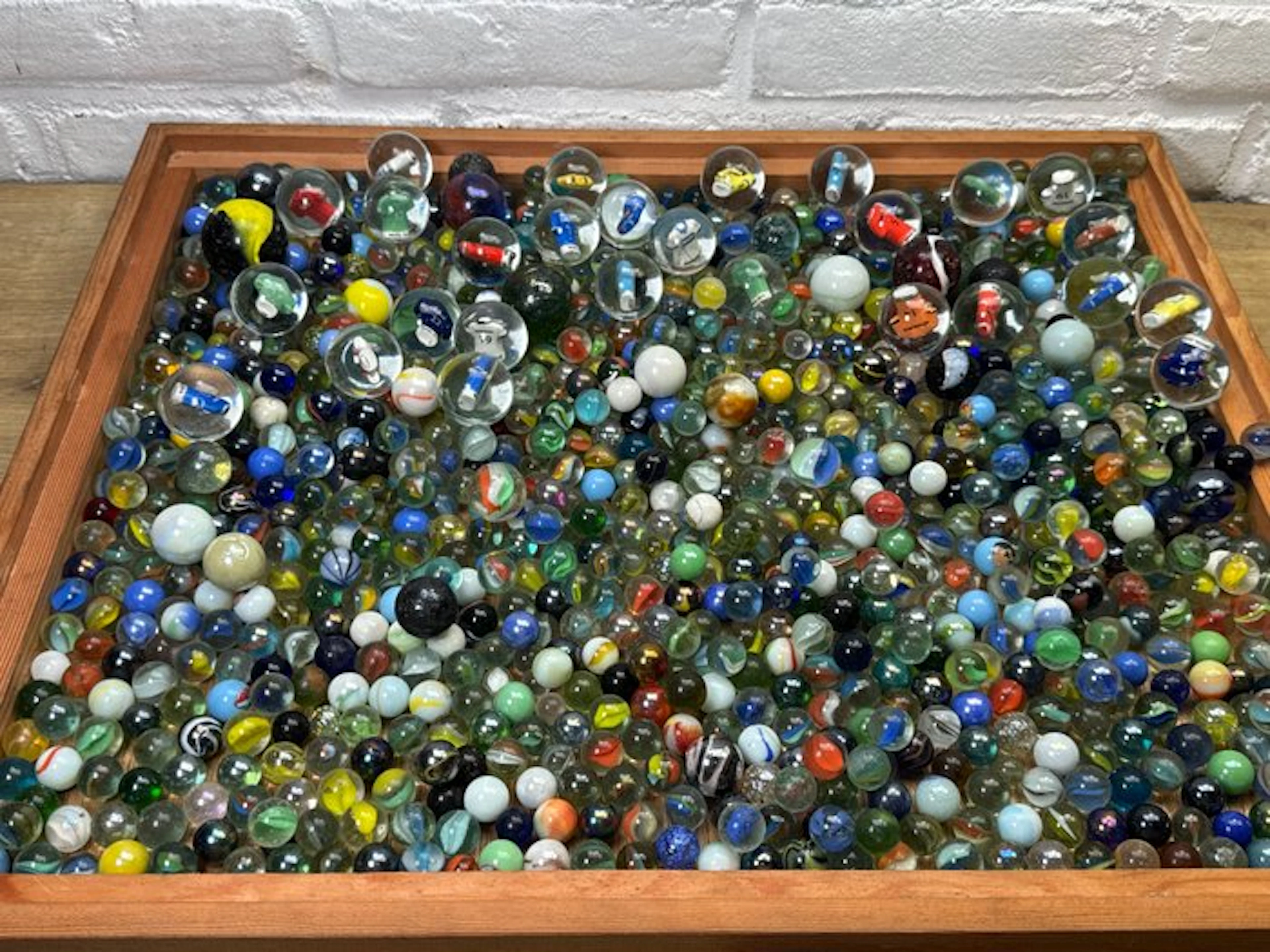 7 KG - Vintage & Modern US & EU glass Marbles collection...