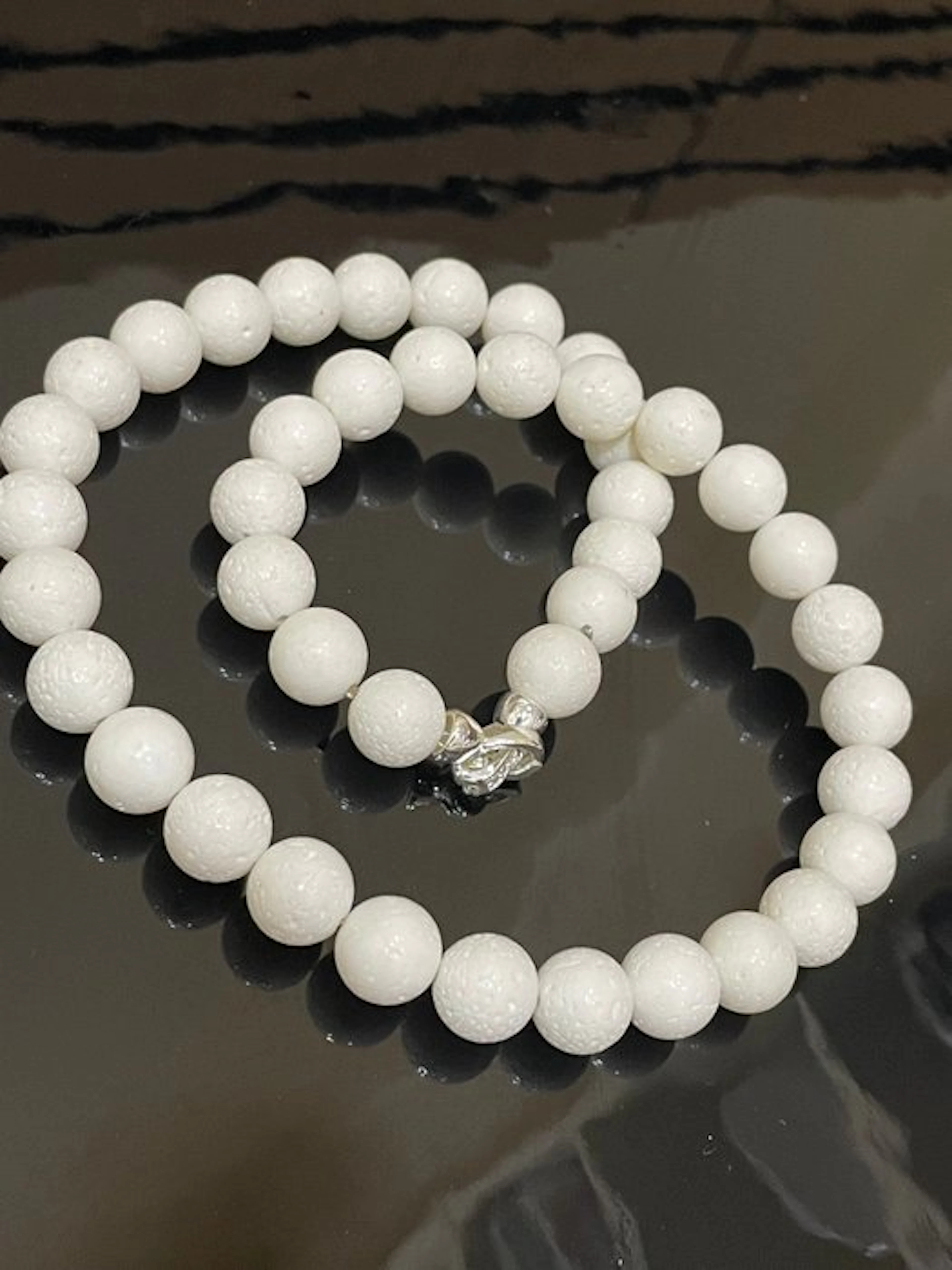 White coral necklace - Necklace - white coral necklace
