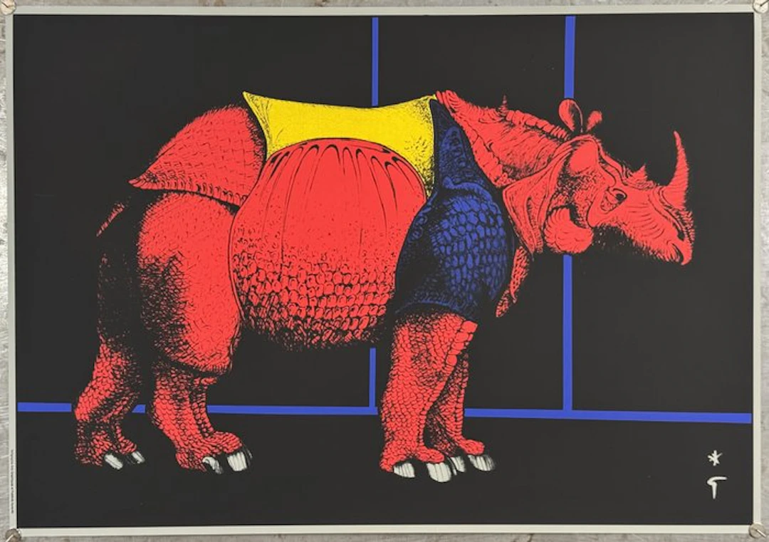 René Gruau - Rinoceronte | Serigrafia Arts Graphiques et Publicité
