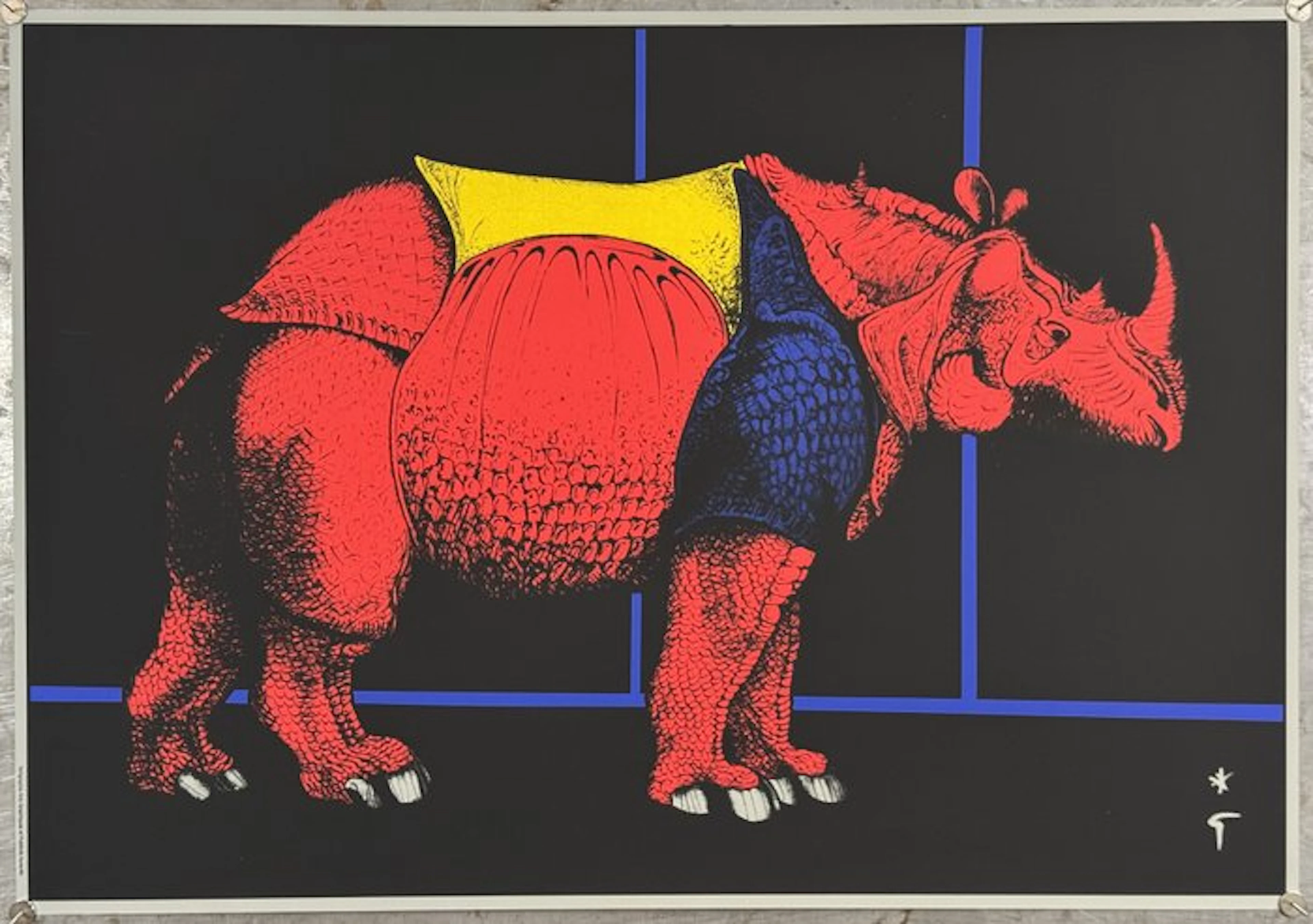 René Gruau - Rinoceronte | Serigrafia Arts Graphiques et Publicité