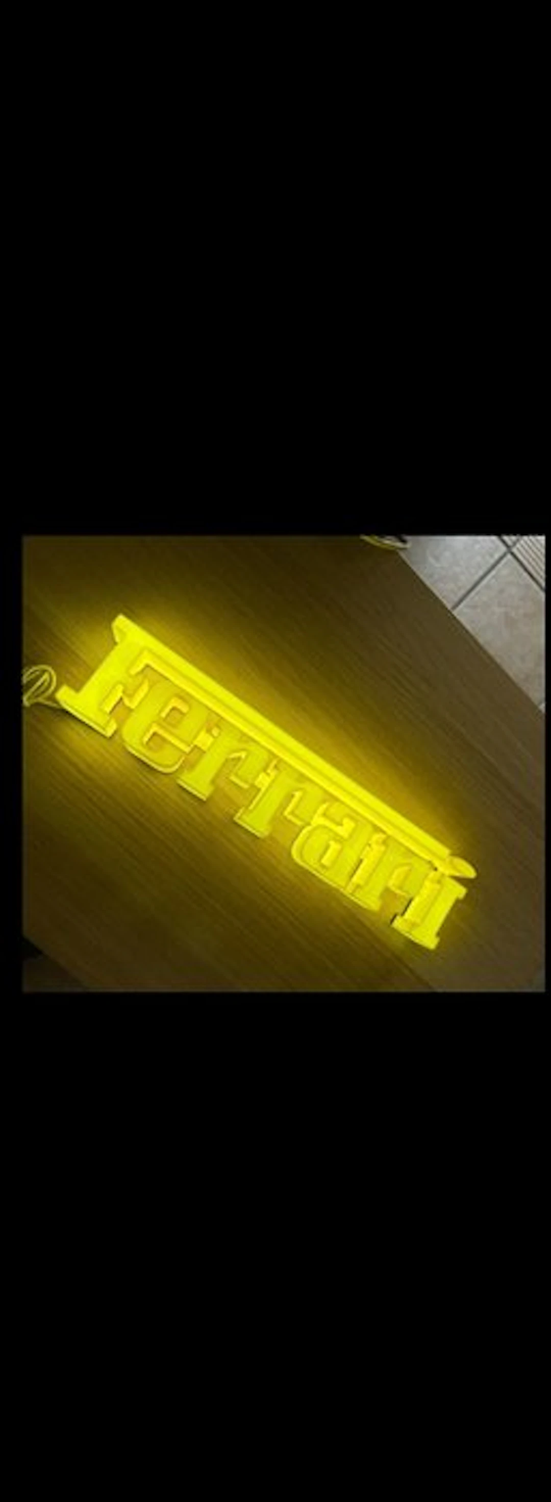 Ferrari illuminated sign for workshop or storefront - Ferrari - 2025