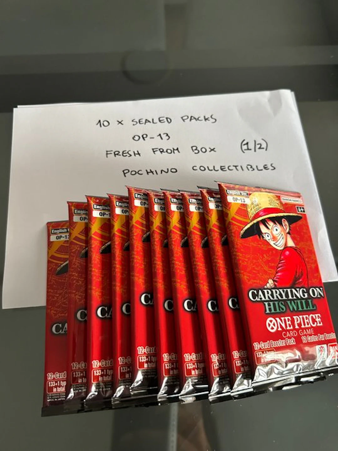 Bandai - 10 Booster pack - One Piece - 10x sealed OP-13 booster packs