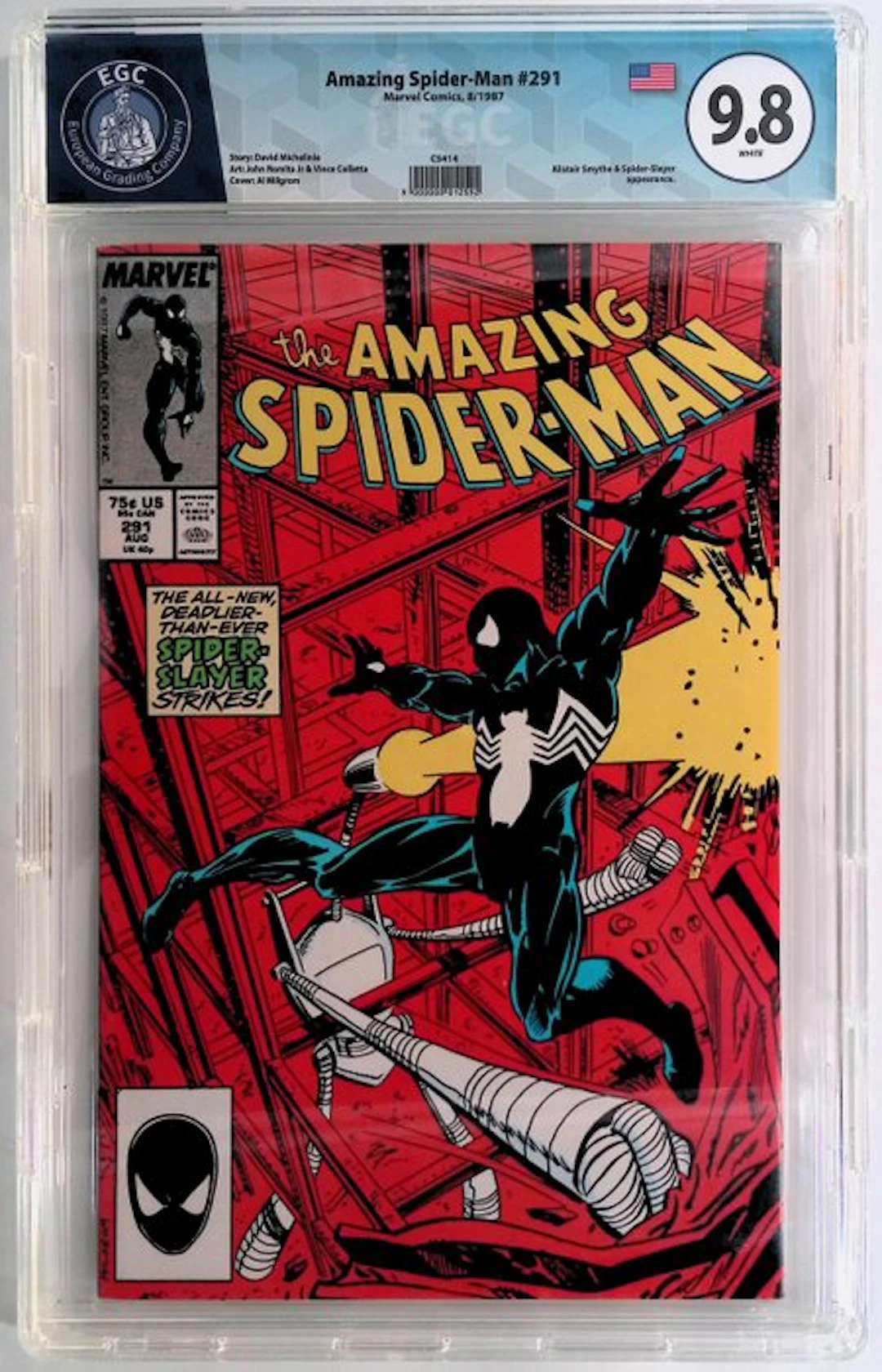 Amazing Spider-Man #291 - EGC 9.8 - 1 Graded comic - First edition - 1987