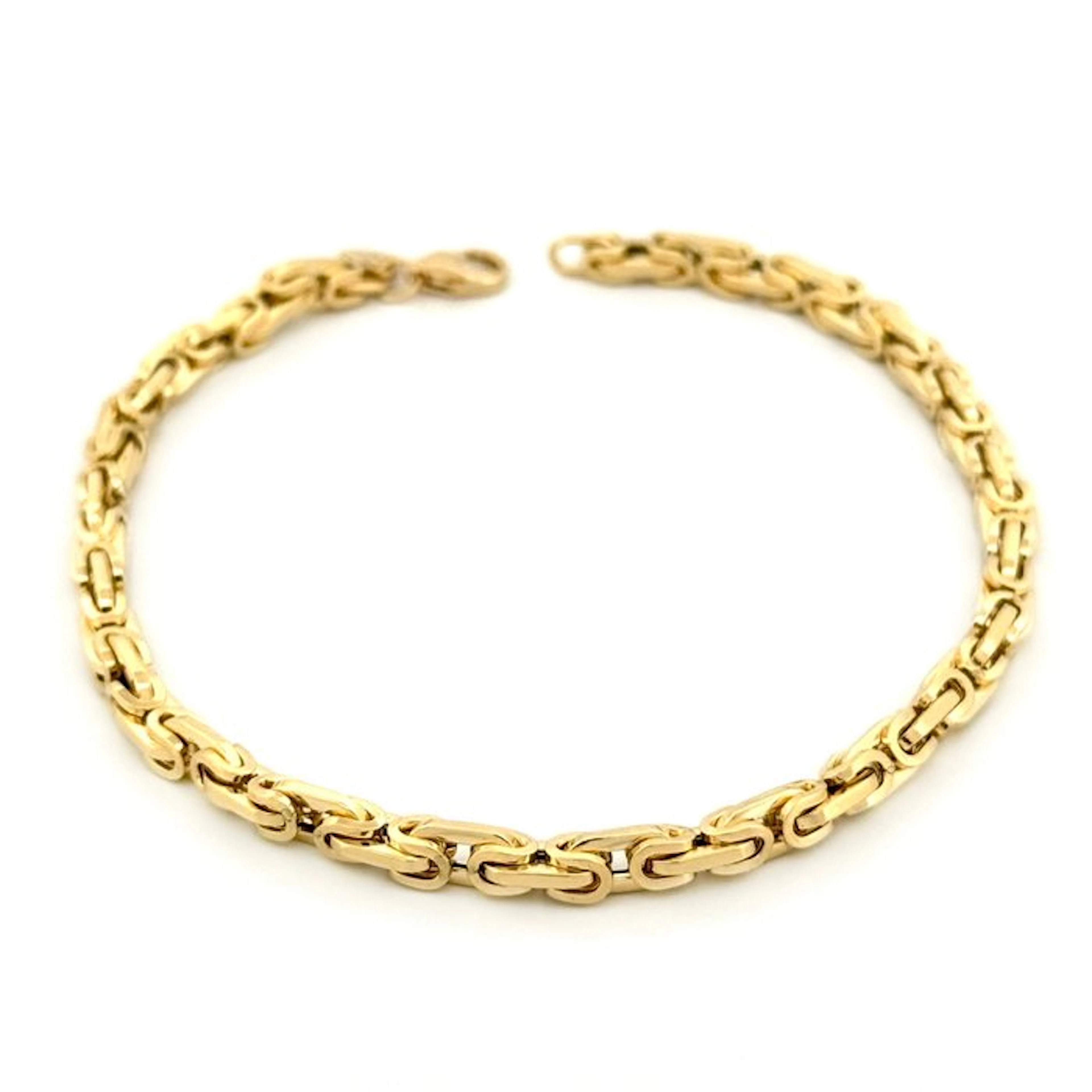 No reserve price - Bracelet - 18 kt. Yellow gold - Byzantine