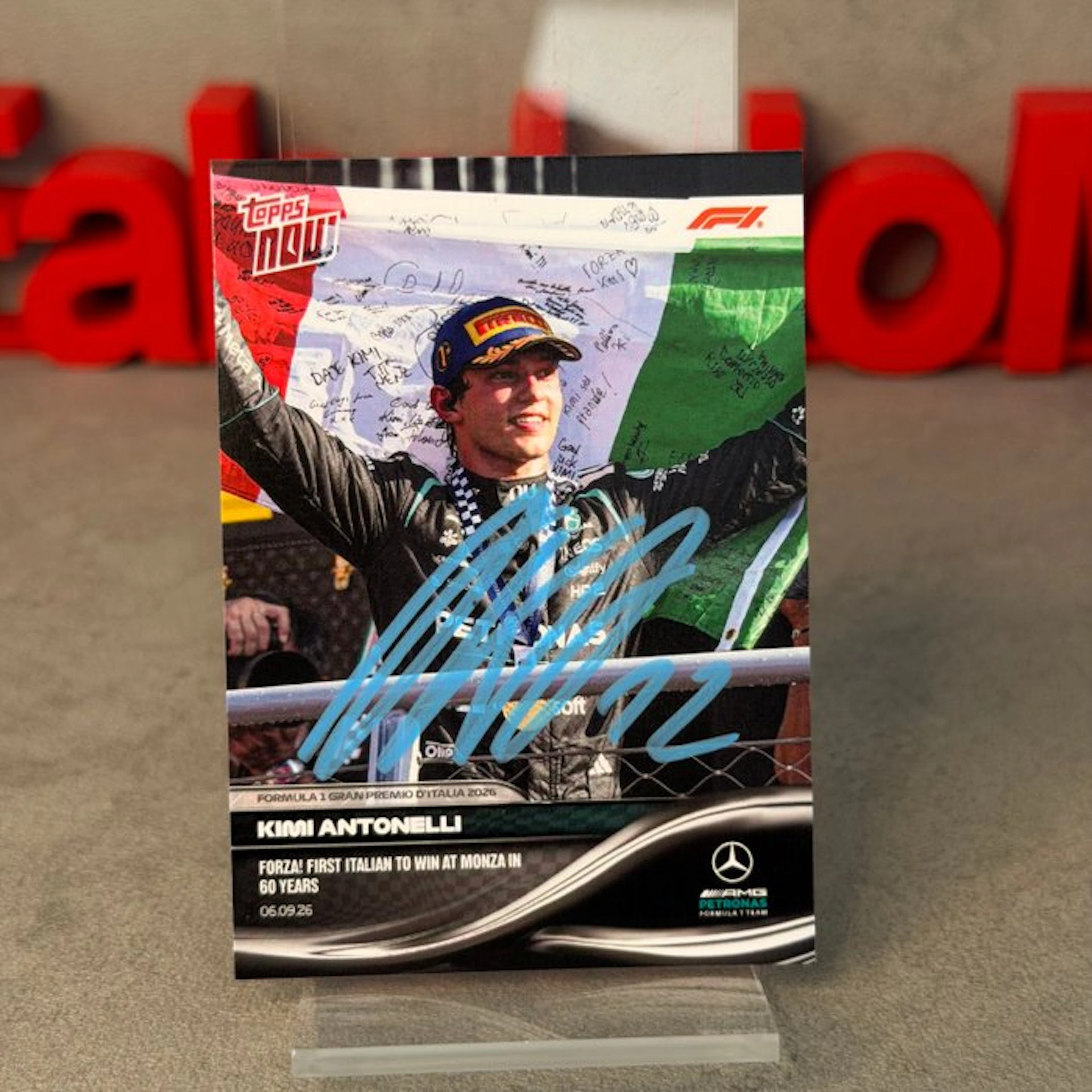 Mercedes - Topps Now - Forza! First italian to win at...