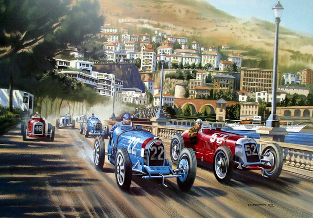Bugatti typ 51/Maserati 8C 2500 - Louis Chiron/Luigi...