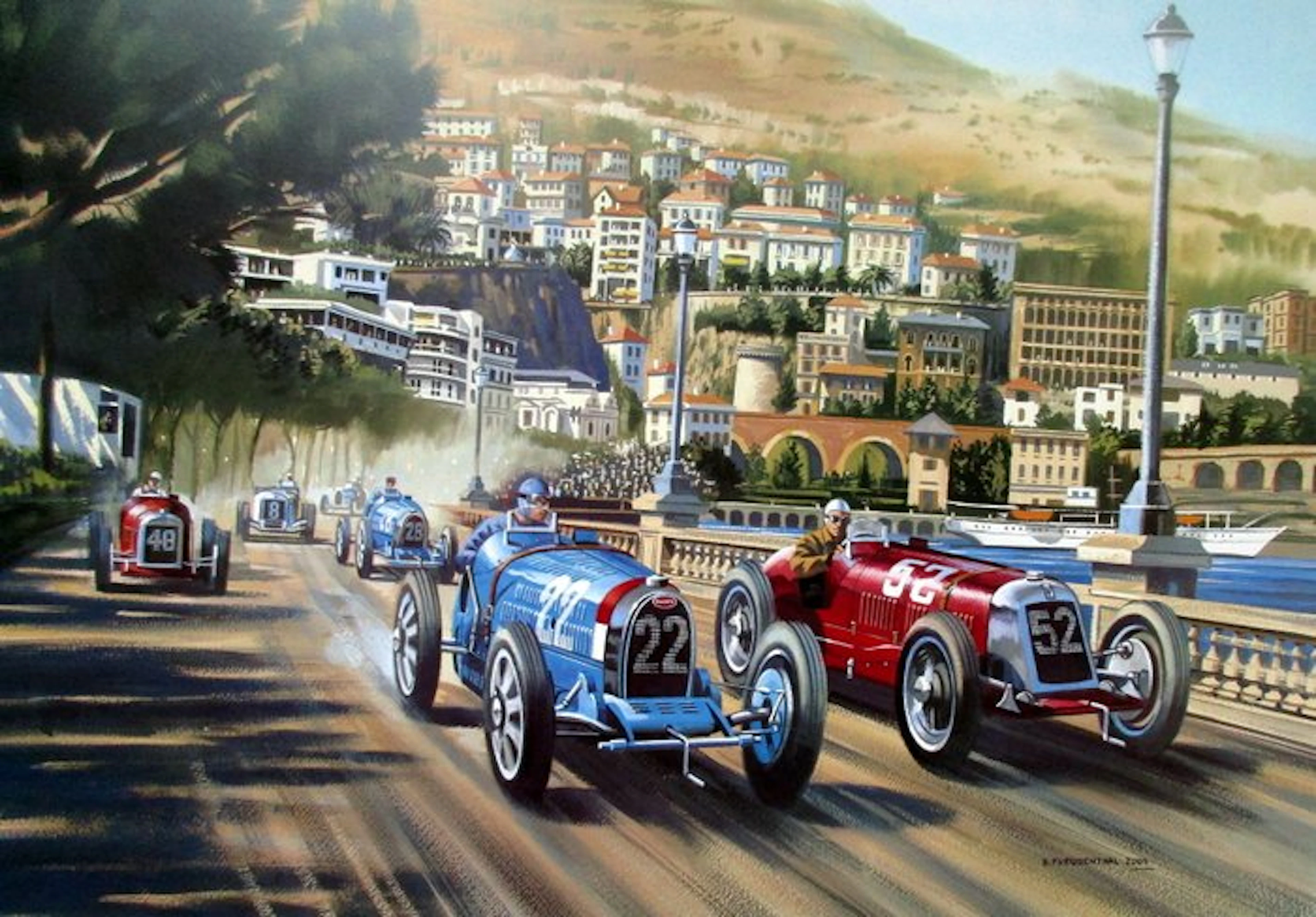 Bugatti typ 51/Maserati 8C 2500 - Louis Chiron/Luigi...