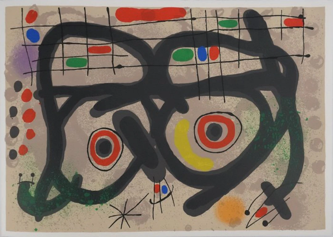 Joan Miro (1893-1983) - Le lézard aux plumes, Les deux oiseaux