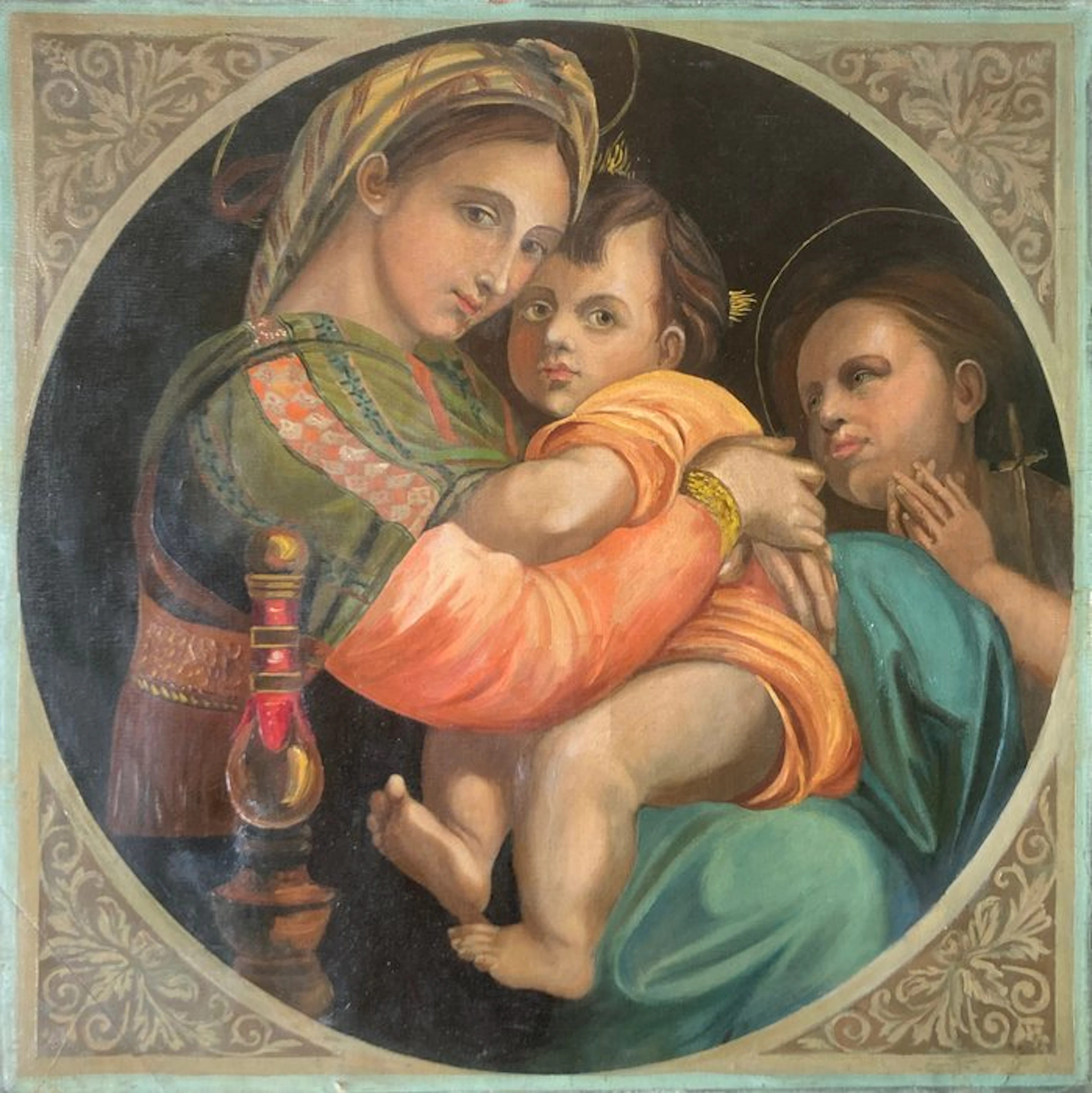 European school (XX) - NO RESERVE ✦ Madonna della Sedia