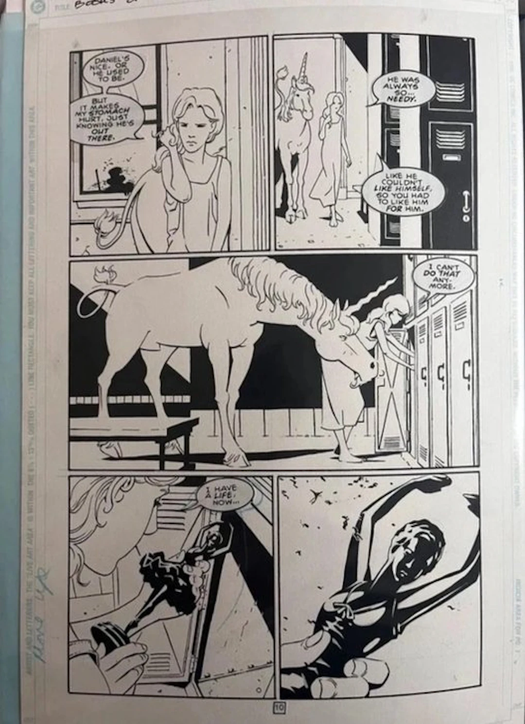Peter Snejbjerg - 1 Original page - Books of Magic - vol 2 #12 pg 10 - 1994