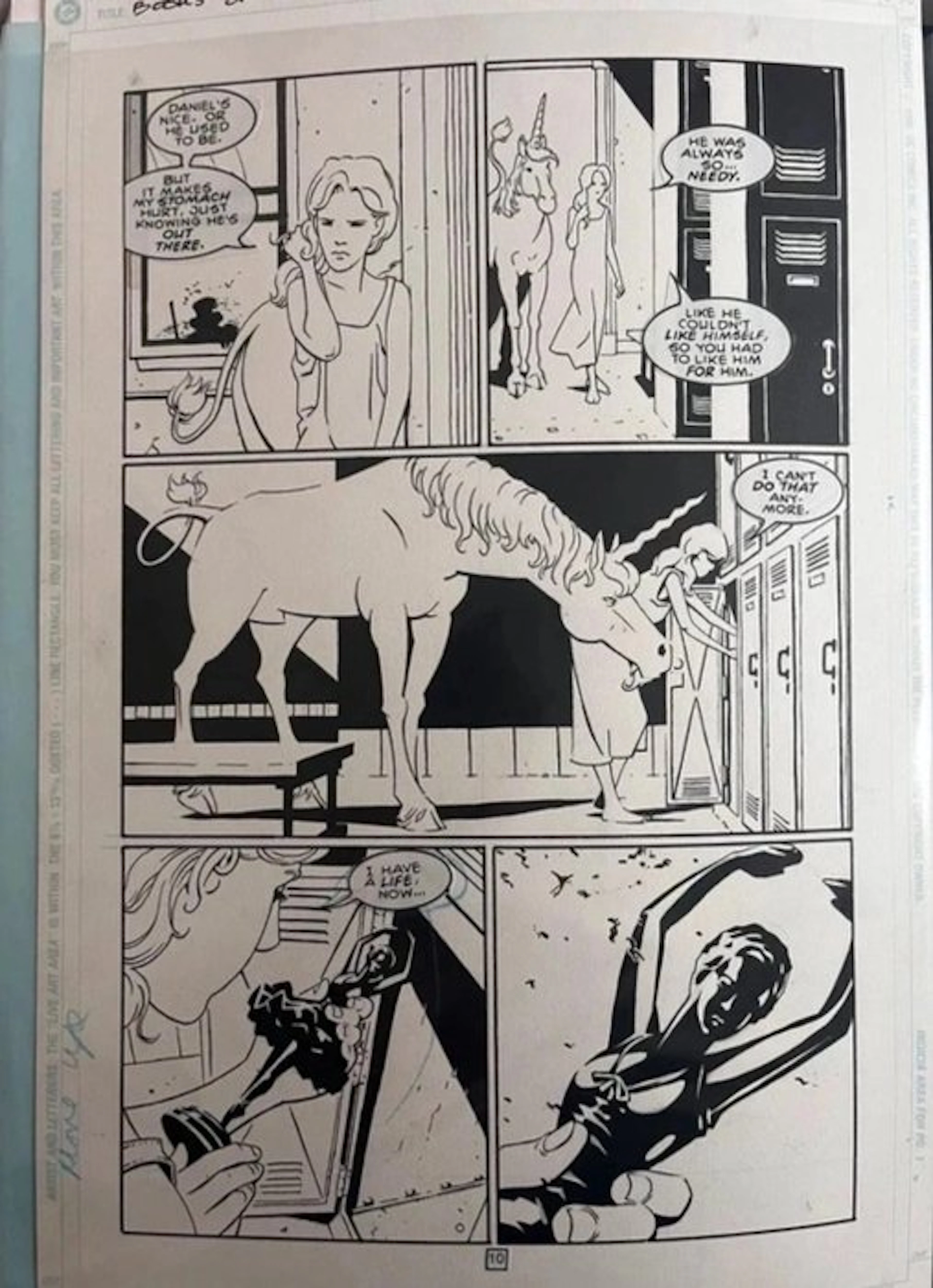 Peter Snejbjerg - 1 Original page - Books of Magic - vol 2 #12 pg 10 - 1994